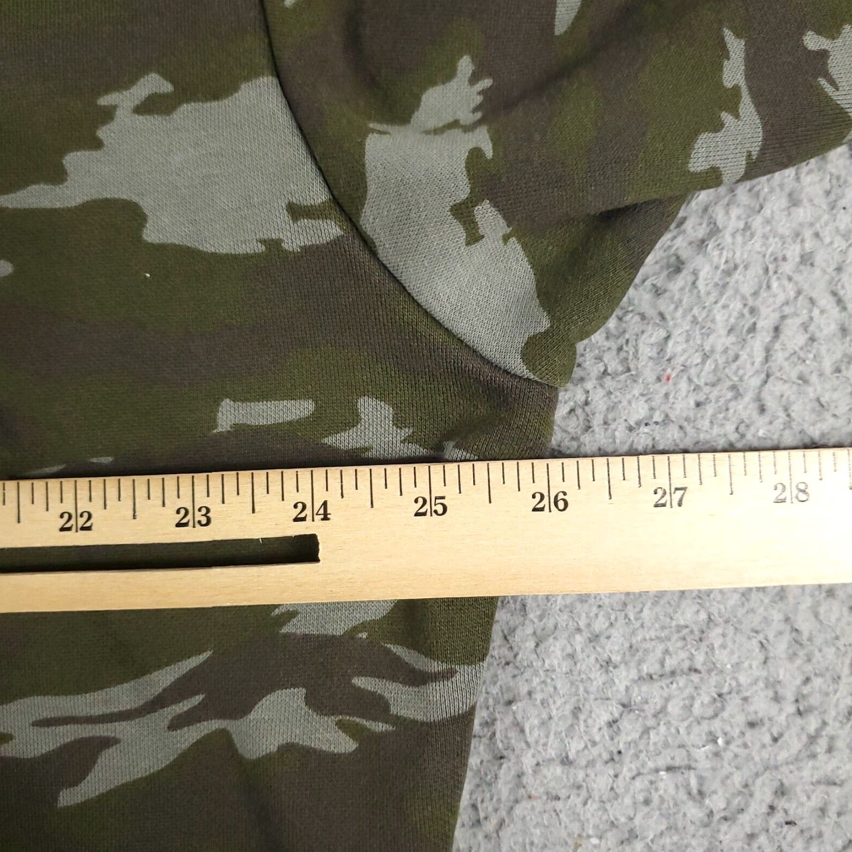 Puma PUMA Green Camouflage Hoodie Womens Medium Cotton Blend Pullover Sweatshirt Size M / US 6-8 / IT 42-44 - 7 Thumbnail