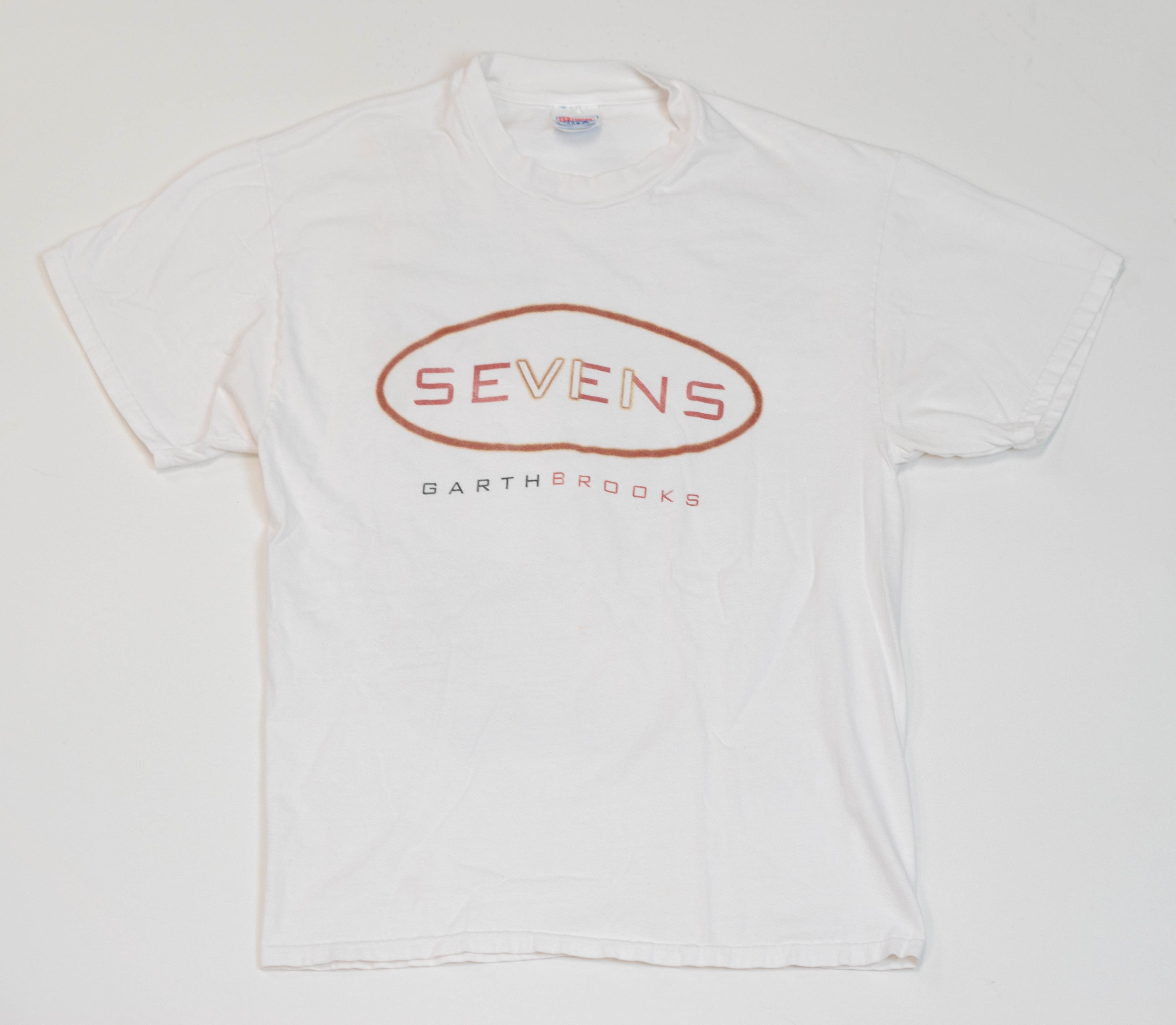 Band Tees × Vintage Vintage Garth Brooks Sevens Men's T-Shirt White Size L 1998 Size US L / EU 52-54 / 3 - 3 Thumbnail