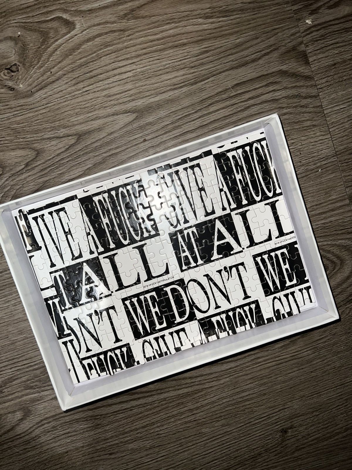 Fuck The Population FTP We Don’t Give A Fuck At All Puzzle Size ONE SIZE - 2 Thumbnail