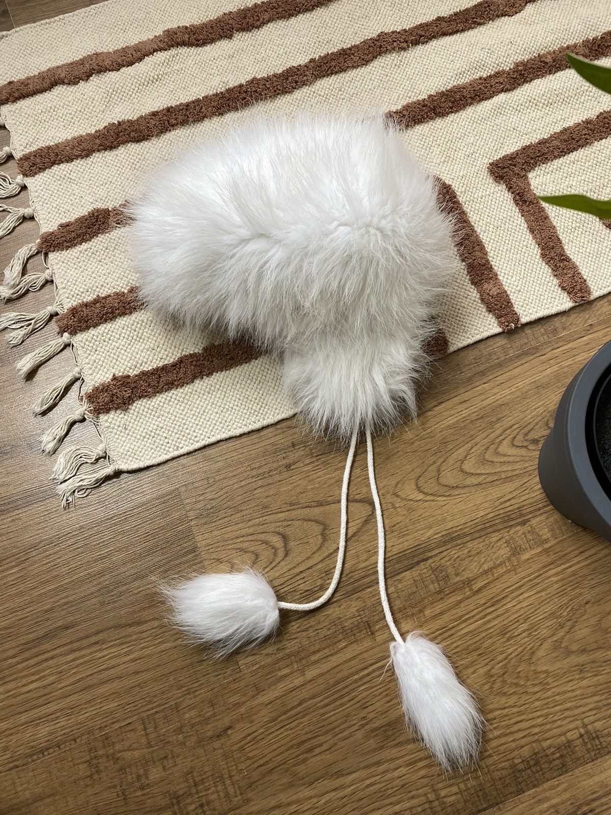 Vintage CUTE Y2K FLUFFY FUR MOHAIR USHANKA VOLUME AVIATOR HAT Size ONE SIZE - 6 Thumbnail