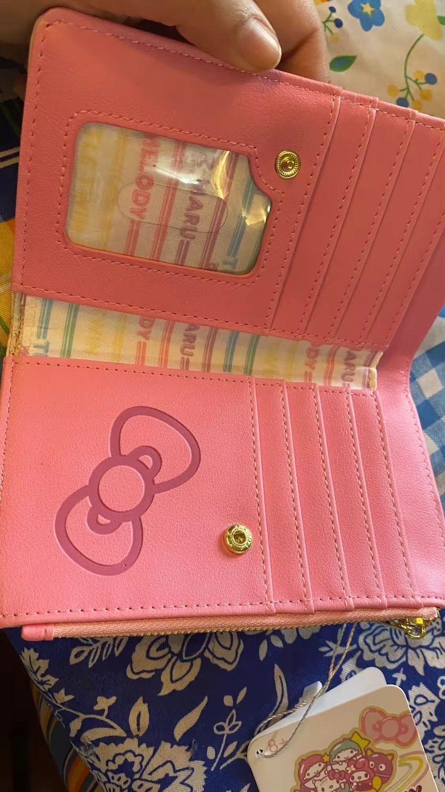 Japanese Brand × Vintage Sanrio Hello Kitty Purse Pink Wallet Size ONE SIZE - 4 Thumbnail