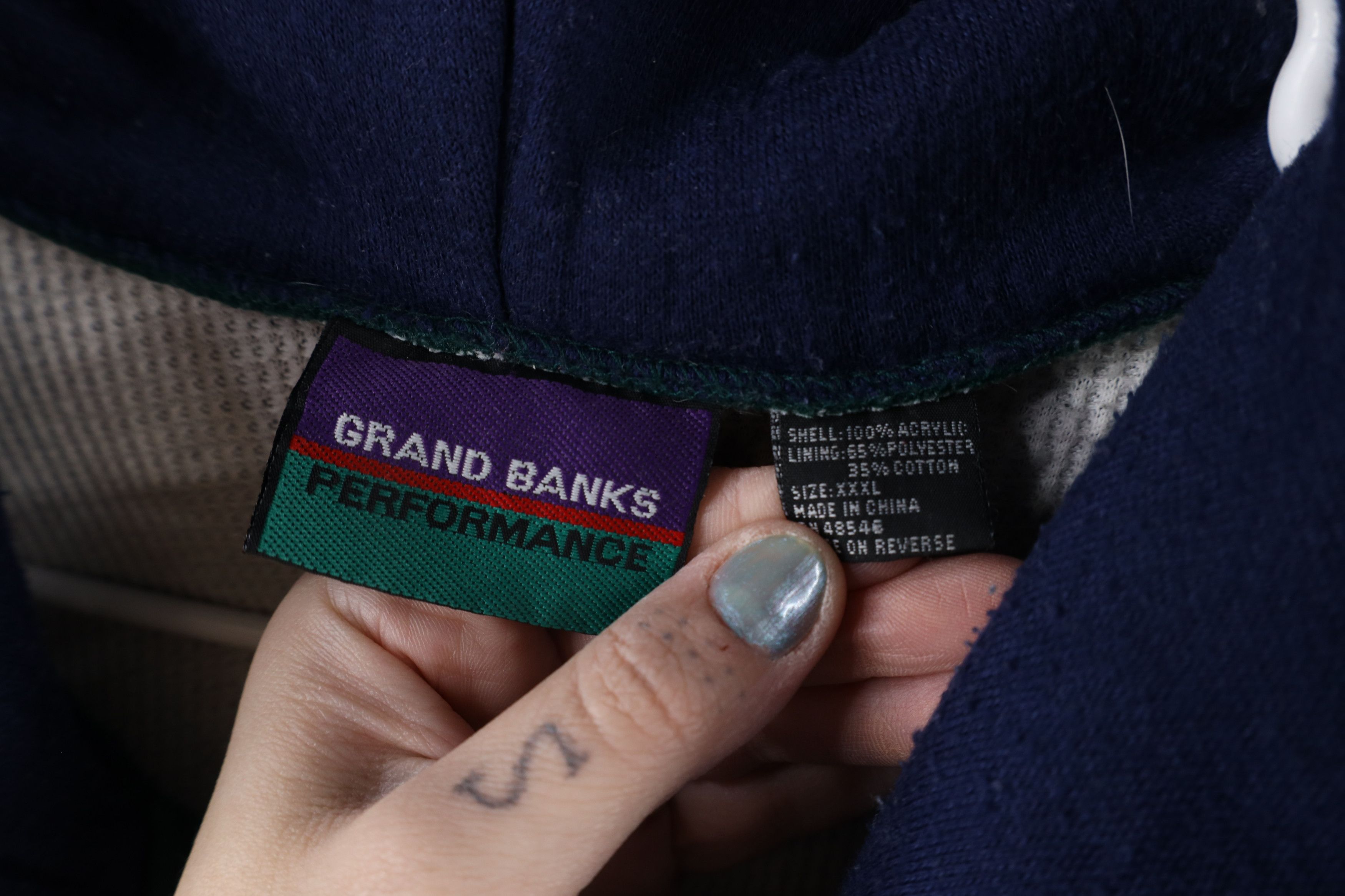 Vintage Vintage 90s Streetwear Heavyweight Thermal Lined Hoodie Size US XXL / EU 58 / 5 - 9 Thumbnail