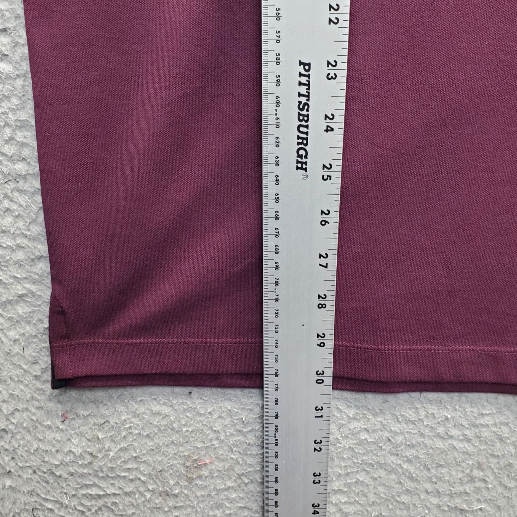 Vintage VRST Piping Club Polo Shirt Mens Large Burgundy Short Sleeve Moisture Wicking Size US L / EU 52-54 / 3 - 3 Thumbnail