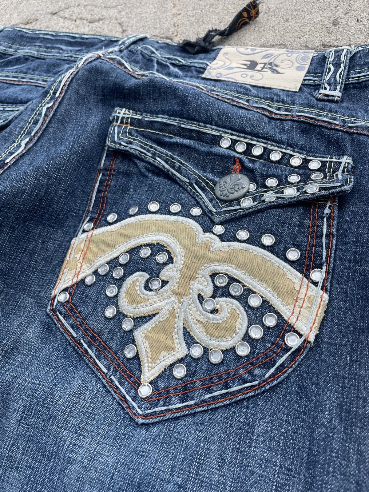 Other Riflessie Embroidered y2k Baggy Denim Size US 36 / EU 52 - 4 Thumbnail