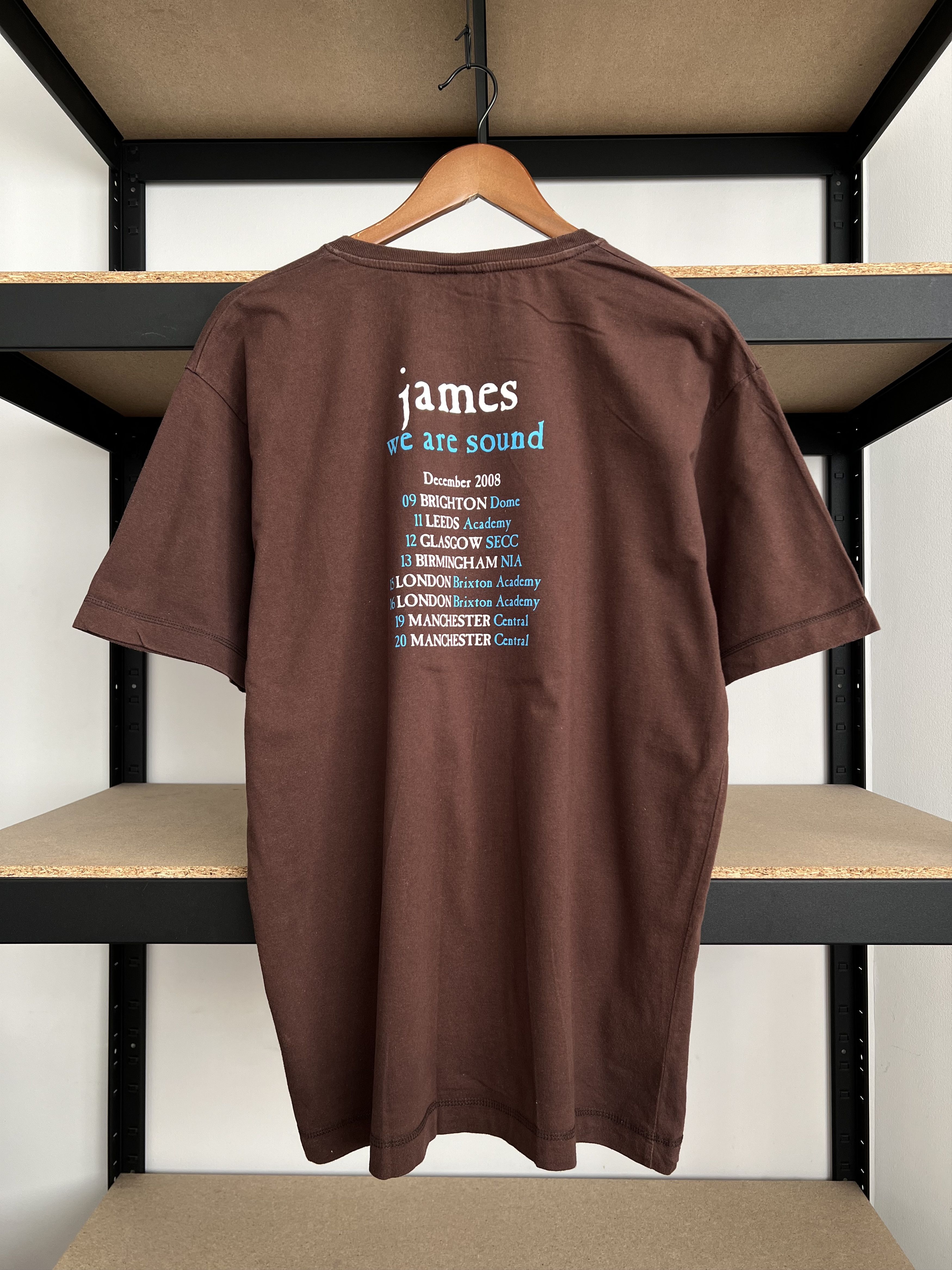 Band Tees Vintage 2008 James We are Sound Brown Rock Band T-shirt Size US XL / EU 56 / 4 - 4 Thumbnail
