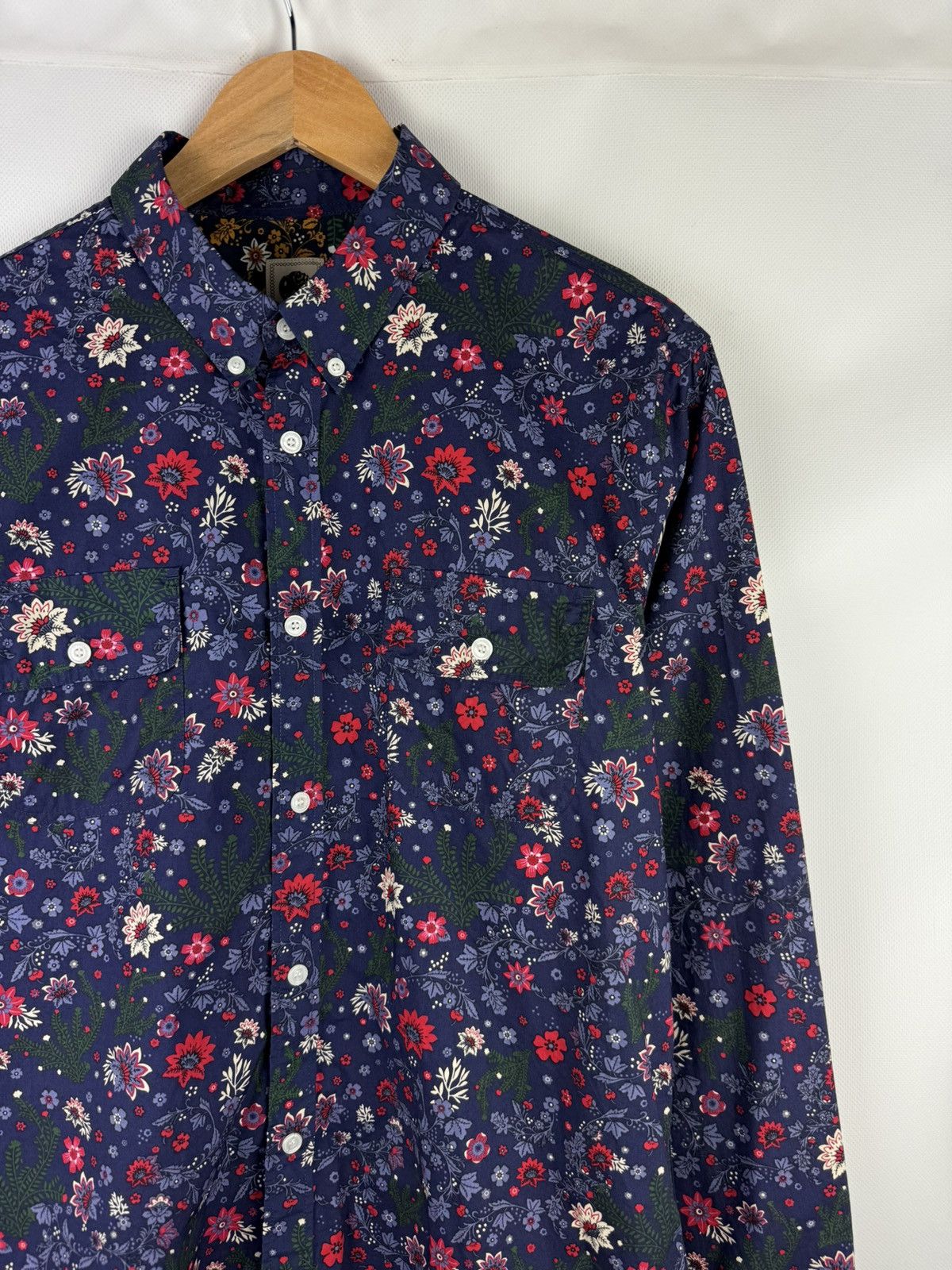 Pretty Green Pretty Green Floral Pattern Long Sleeve Button Up Shirt Size US S / EU 44-46 / 1 - 5 Thumbnail