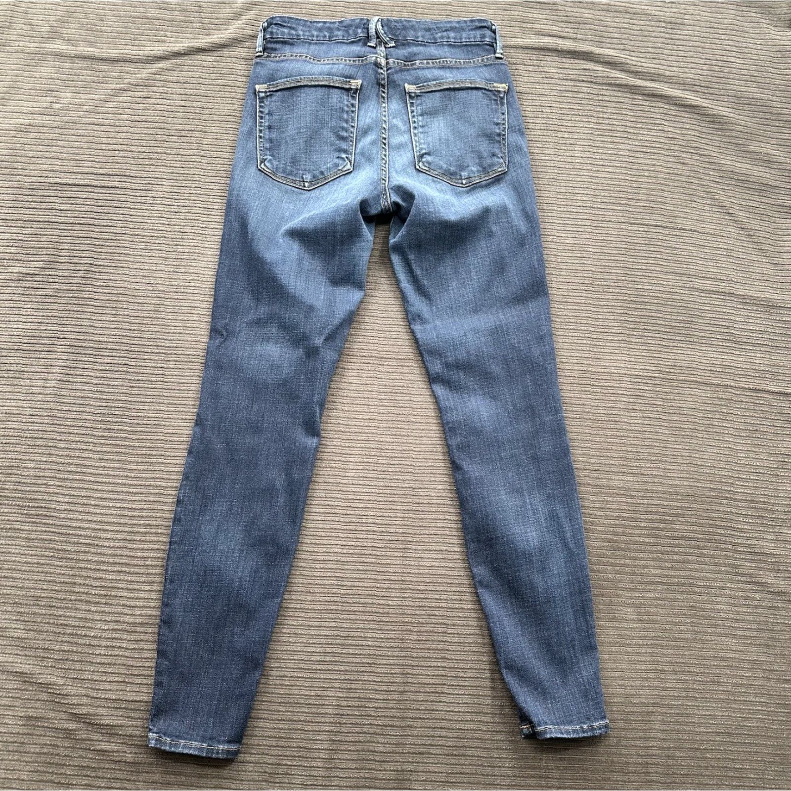 Good American Good American Jeans Women 26/29 Blue Cotton Mid Rise Slim Skinny 90s City College Vintage No Size 26" / US 2 / IT 38 - 2 Thumbnail