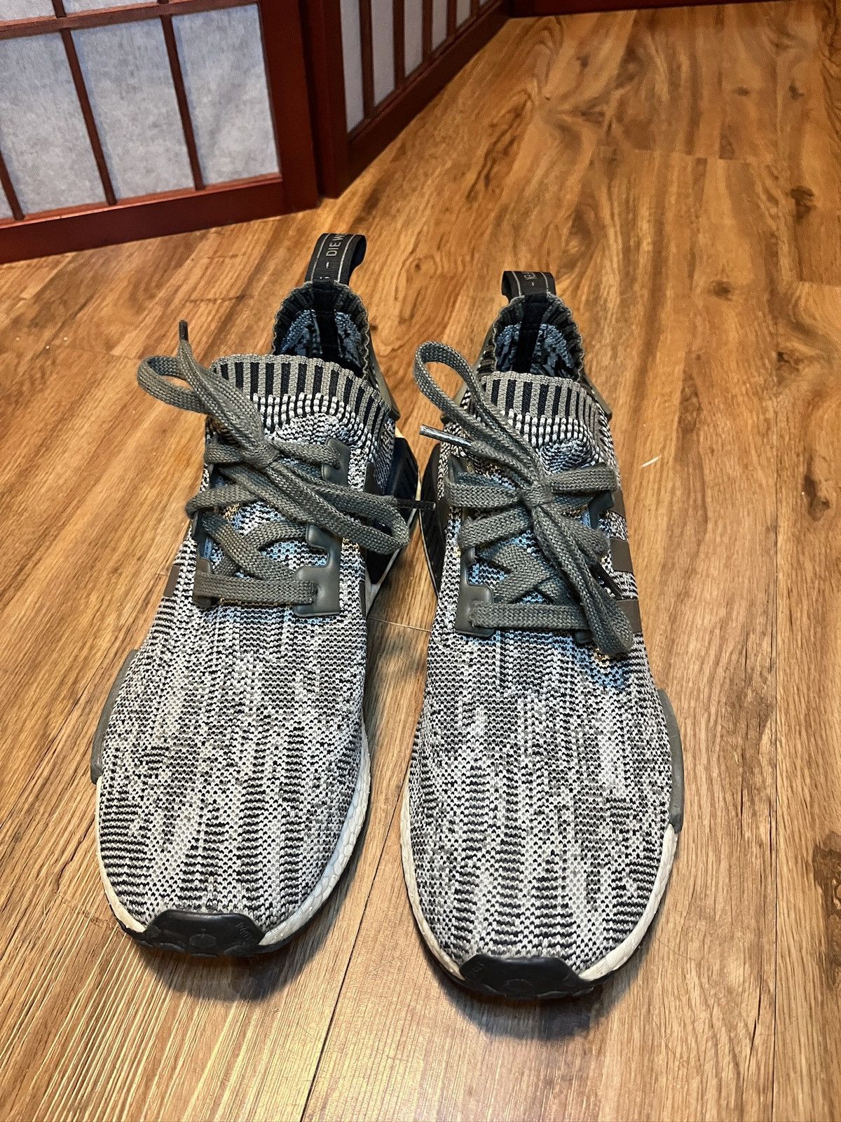 Adidas NMD R1 Core Black Grey Three Size US 10 / EU 43 - 2 Thumbnail