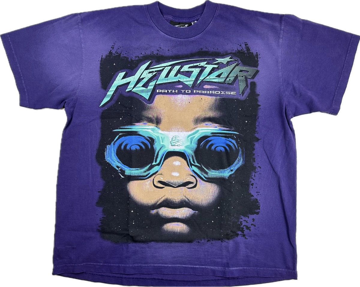 HELLSTAR HELLSTAR “PURPLE GOGGLES” TSHIRT - SIZE MEDIUM