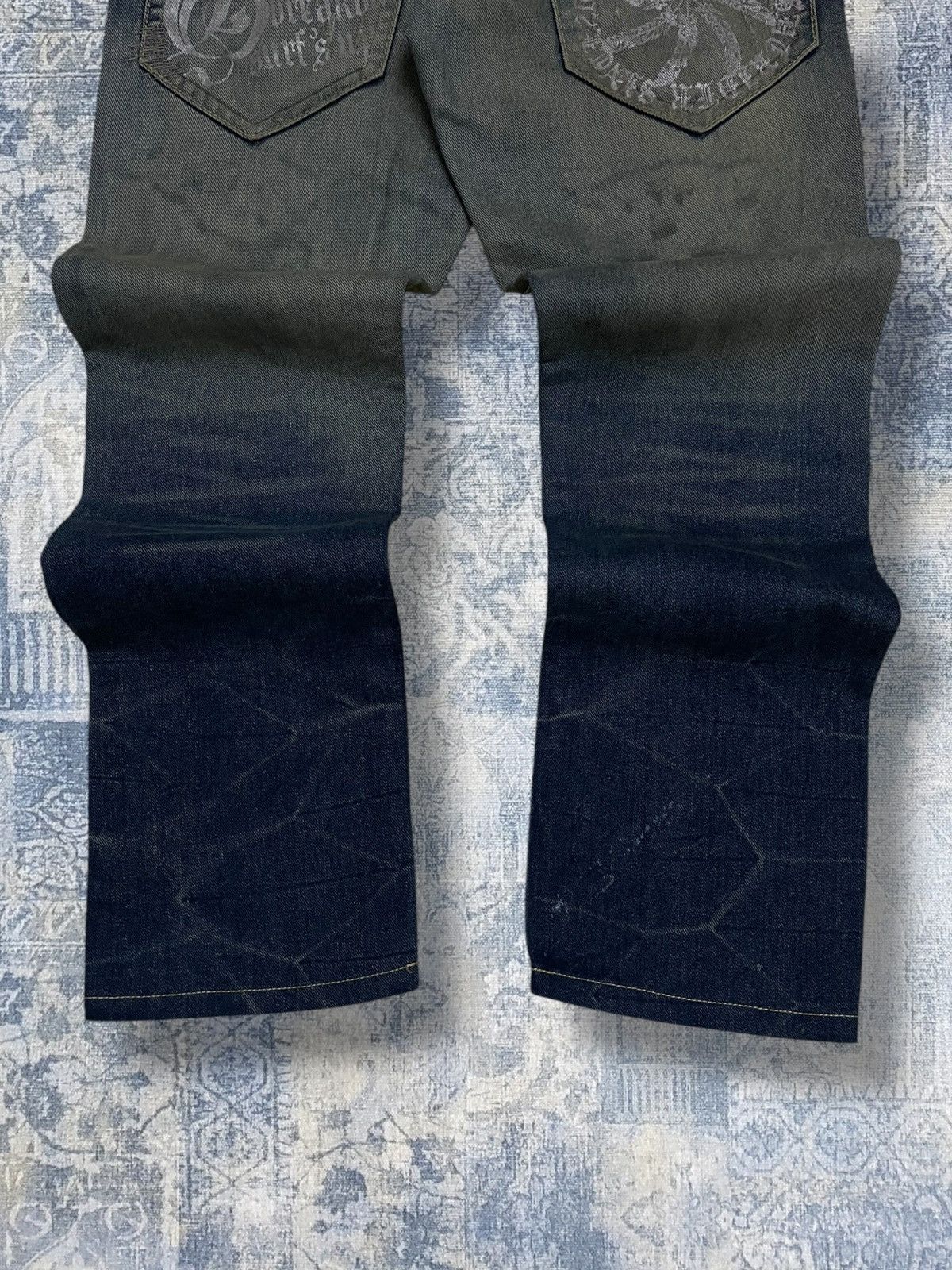 Tornado Mart Vintage 1990s Japan Designer Land Edge Distressed Denim Size US 32 / EU 48 - 10 Thumbnail