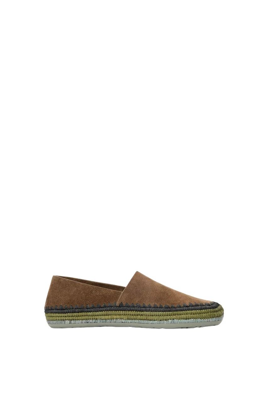 Loewe LOEWE Rio $890 Brown Suede/Raffia Loafers New & Authentic Size US 12 / EU 45 - 1 Thumbnail