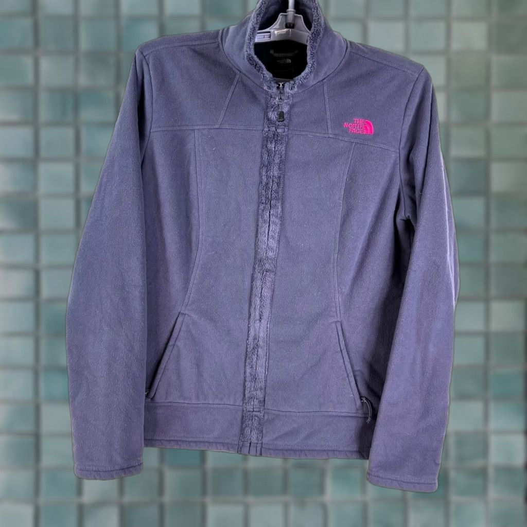 The North Face VINTAGE The North Face Morningside Full Zip Fleece Jacket Women's Medium Gray Purple Size M / US 6-8 / IT 42-44 - 1 Thumbnail