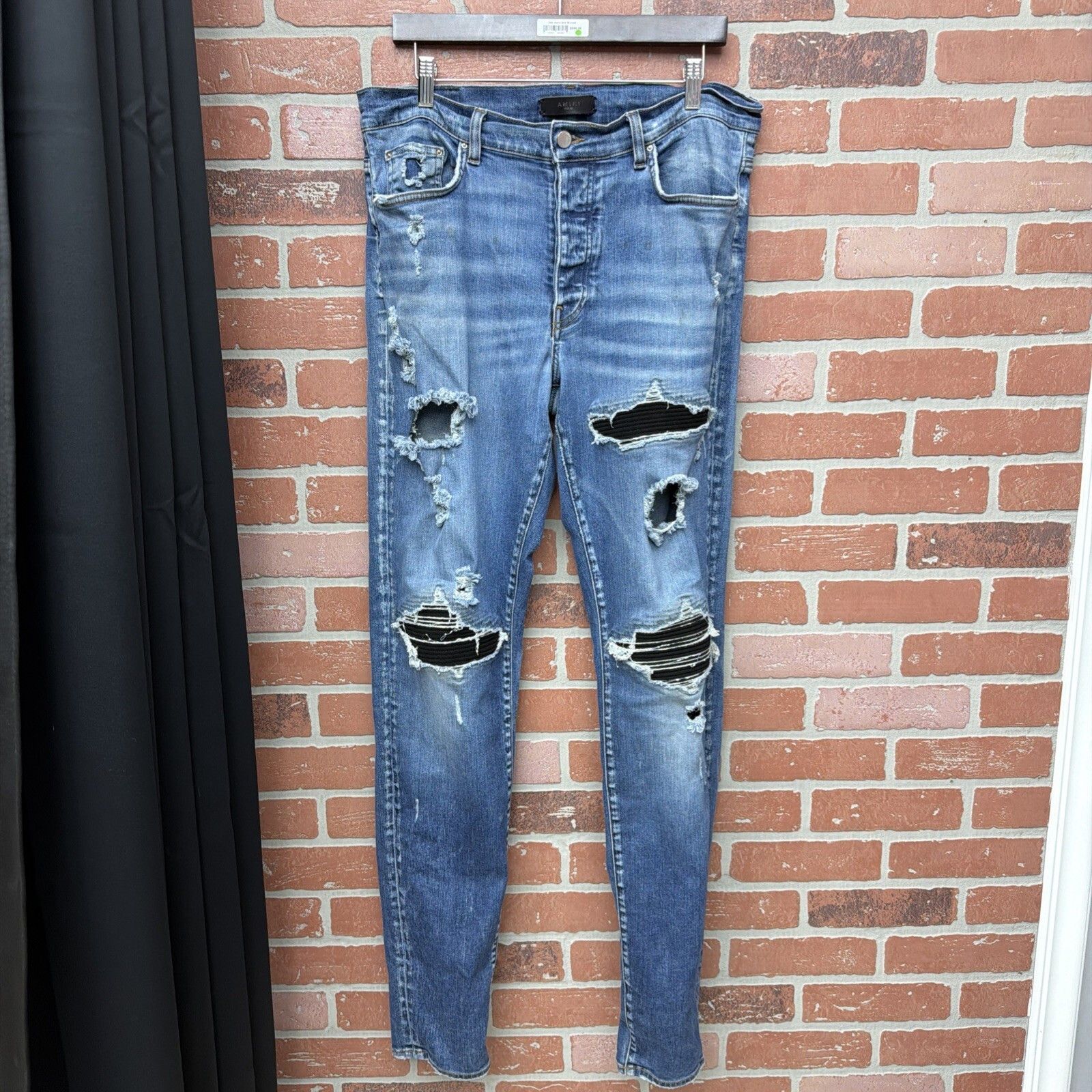 Amiri Amiri MX1 Dirty Indigo Bandana Jeans size 33 rare | Grailed