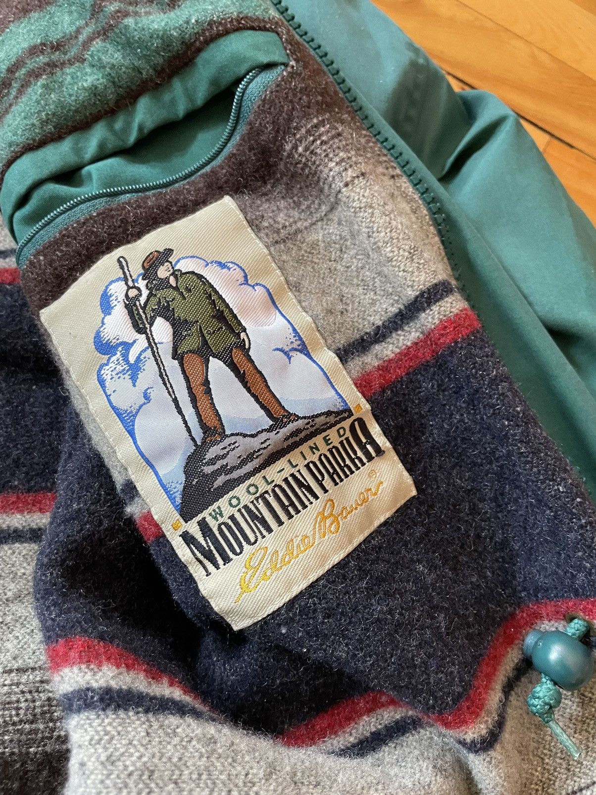 Eddie Bauer × Vintage Vintage Eddie Bauer wool line mountain parka blanketed Size US L / EU 52-54 / 3 - 3 Thumbnail
