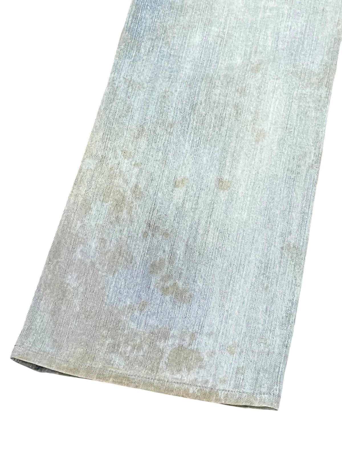 Edwin FYE🔥EDWIN 401XV Grunge Dirty Mudwash Off-Blue Flare Denim Size US 34 / EU 50 - 9 Thumbnail