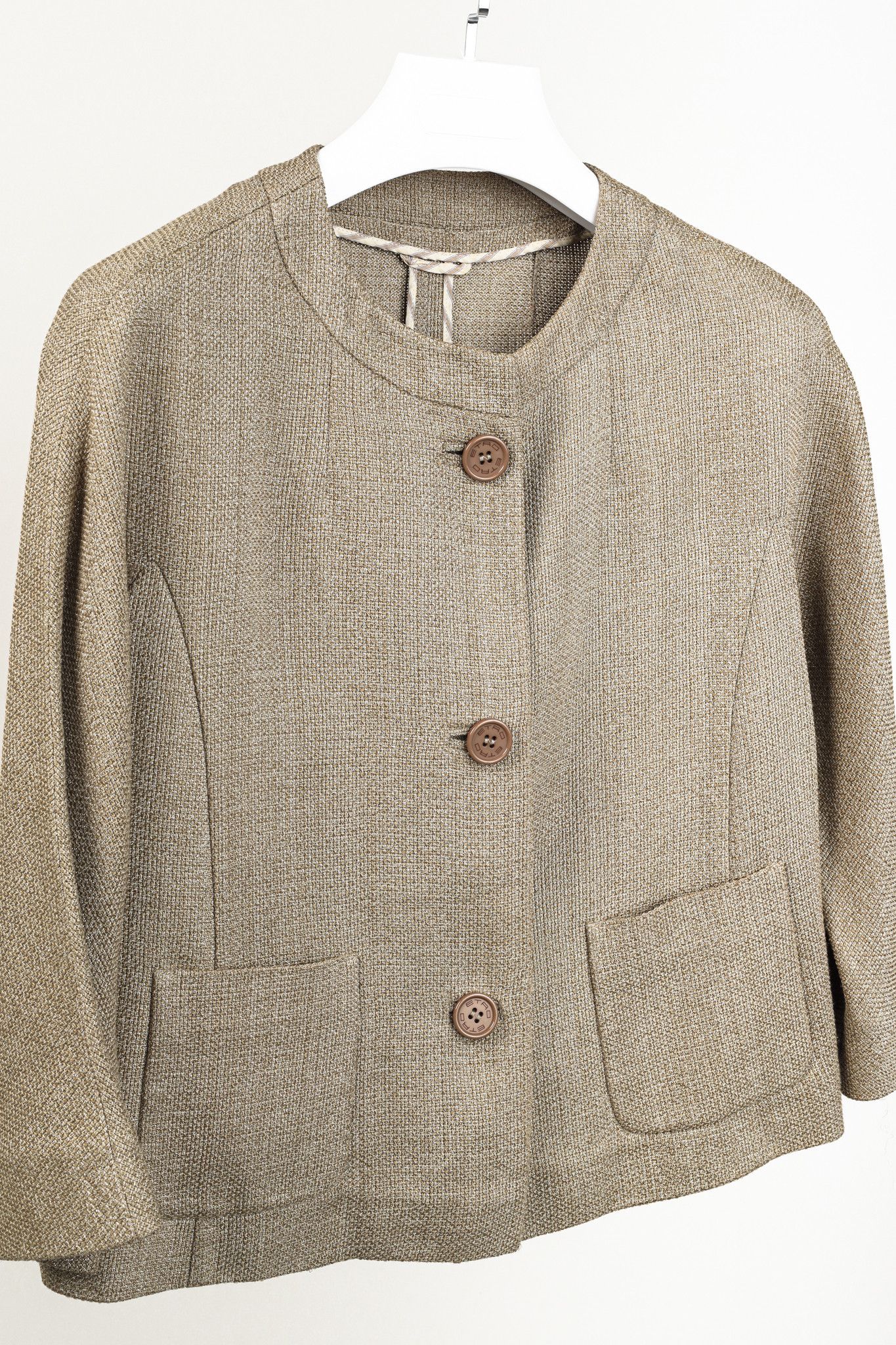 Etro Etro Gold Tweed Jacket Size M / US 6-8 / IT 42-44 - 3 Thumbnail