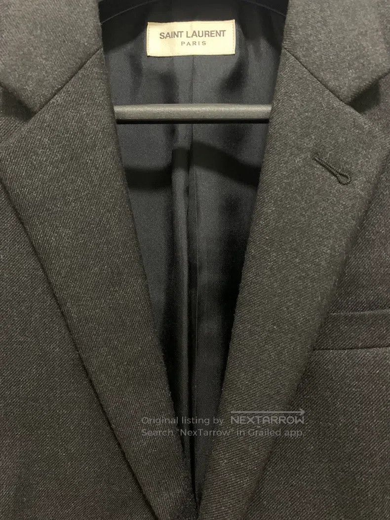Saint Laurent Paris Saint Laurent Paris Original Gray Notched Lapel Suit Size US M / EU 48-50 / 2 - 5 Thumbnail