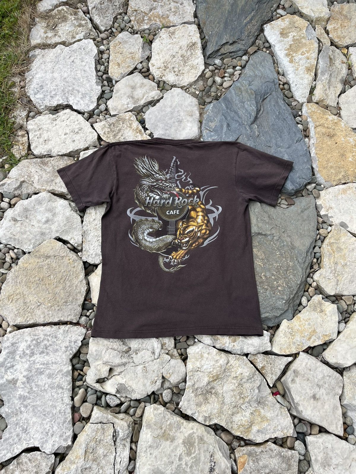 Hard Rock Cafe × Vintage Vintage Hard Rock Cafe Athens y2k dragon tiger tee t-shirt Size US L / EU 52-54 / 3 - 2 Thumbnail