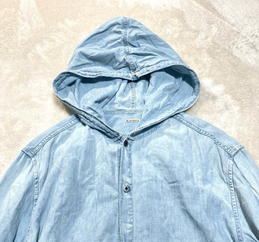 Kapital Capital Hoodie Shirt Chambray Size US L / EU 52-54 / 3 - 3 Thumbnail