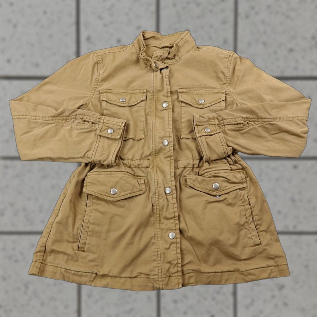 Gap Gap Jacket Womens XS Brown Tan Cargo Utility Safari Military Zip Chore Over Coat Womens XS Brown Tan Cargo Utility Safari Military Zip Over Coat Size XS / US 0-2 / IT 36-38 - 1 Thumbnail