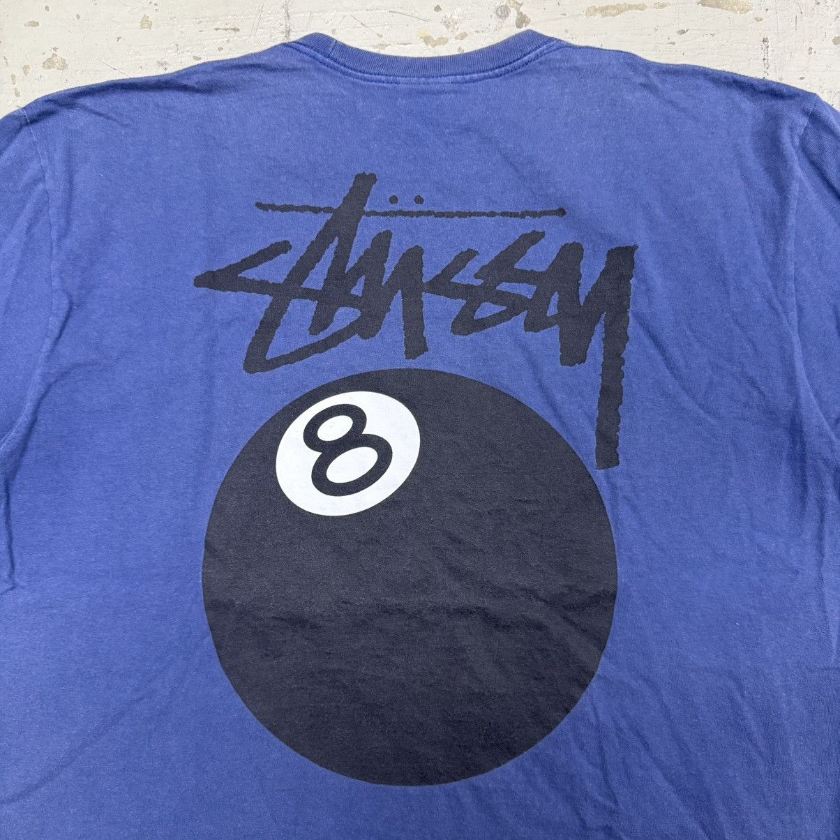 Stussy Stussy 8 Ball Pigment Dyed Faded Midnight Blue Tee Size US XL / EU 56 / 4 - 9 Thumbnail