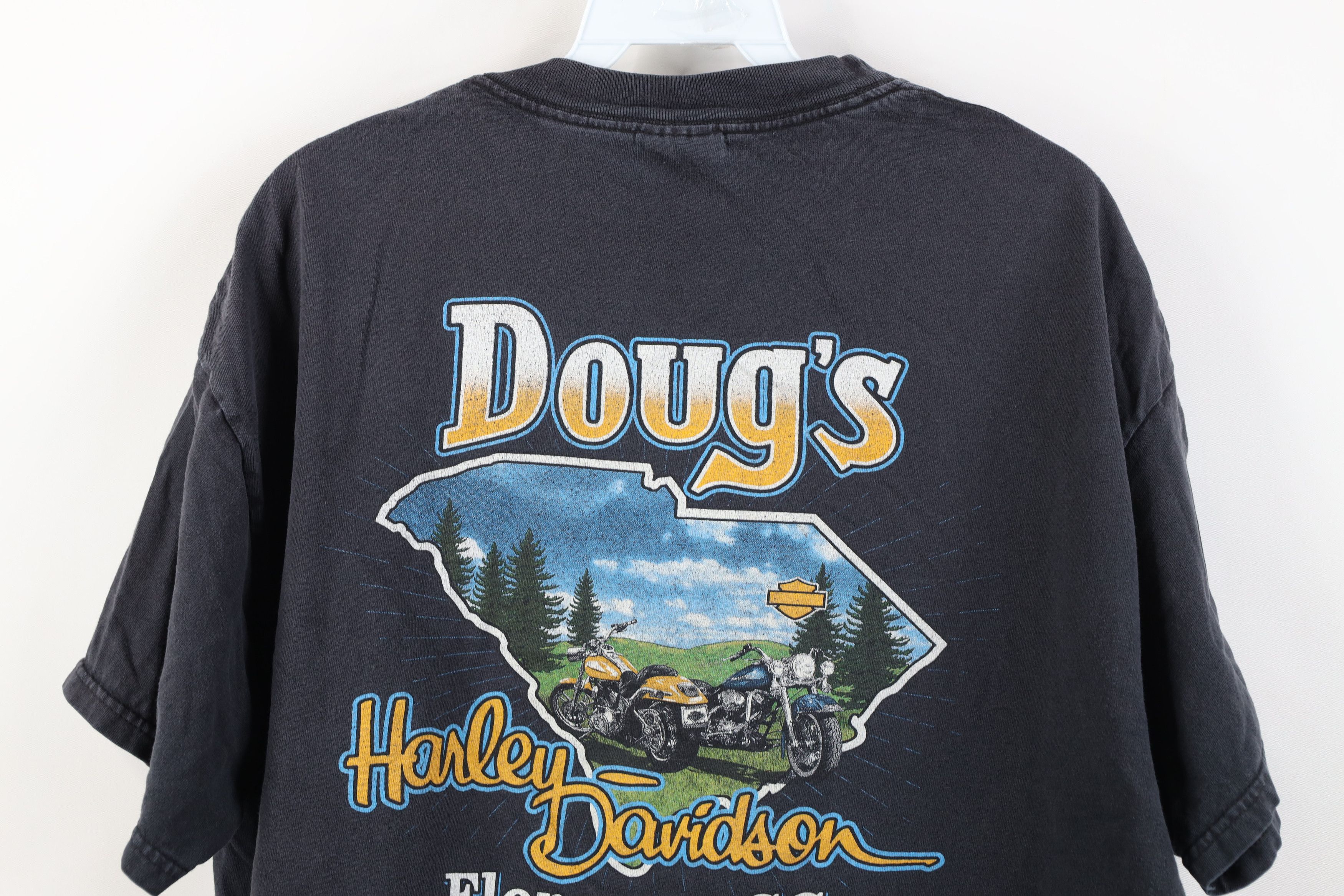 Harley Davidson Vintage Y2K Harley Davidson Fire Flames T-Shirt Cotton USA Size US L / EU 52-54 / 3 - 13 Thumbnail