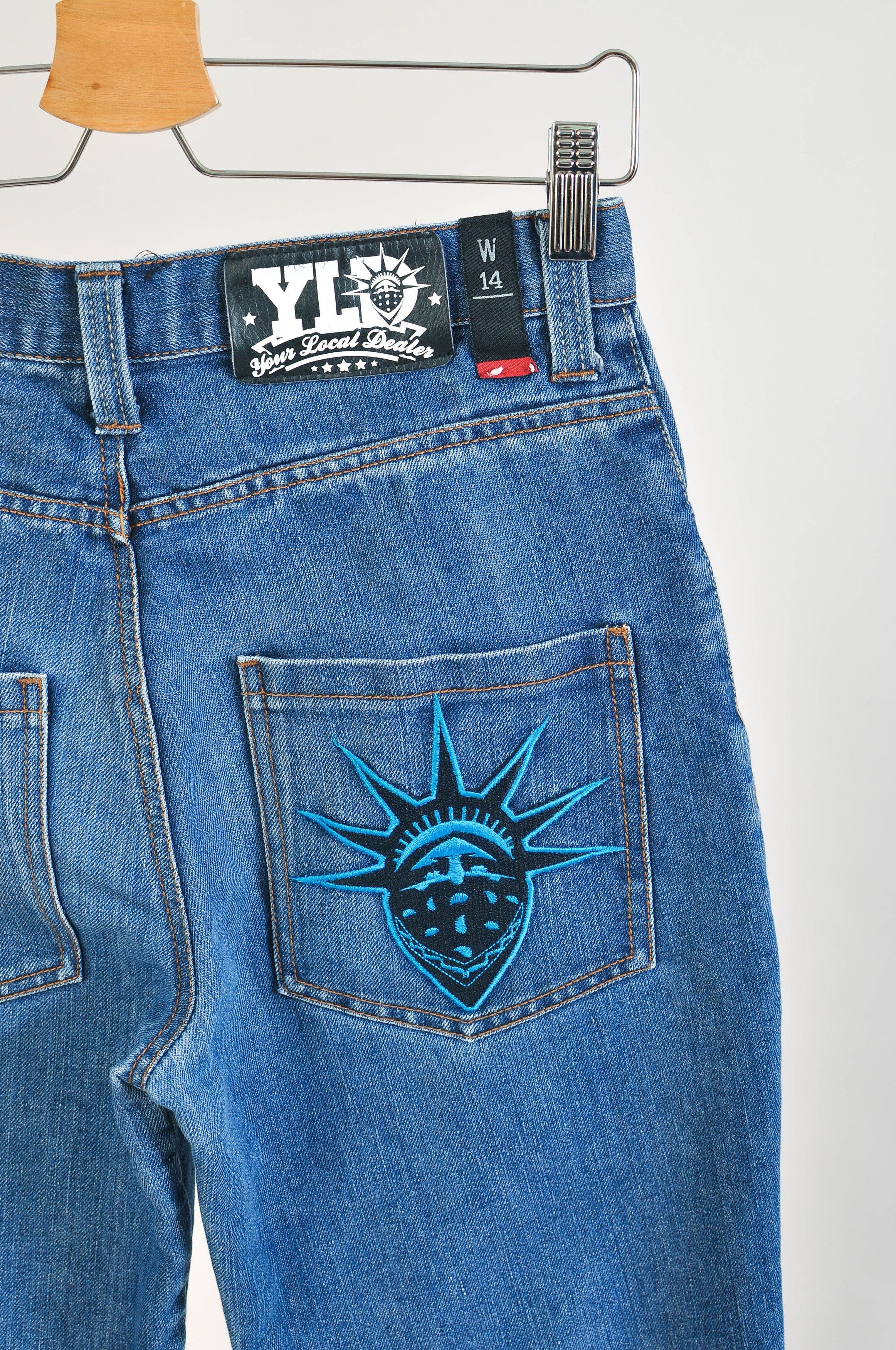 Other Vintage 00s YLD Your Local Dealer Jeans Size 28" / US 6 / IT 42 - 3 Thumbnail