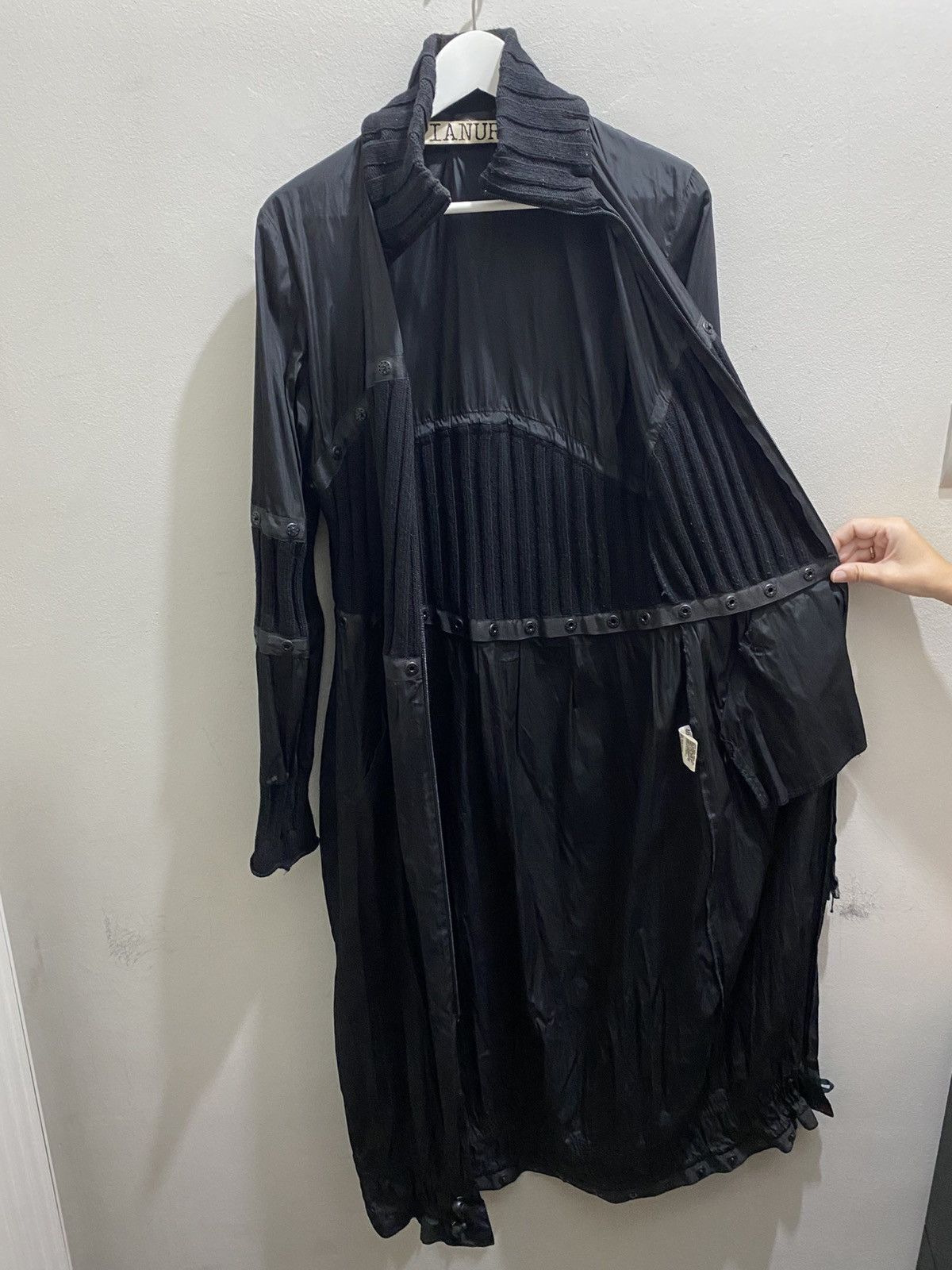 Other OPIANURAS BLACK TRENCH COAT Size L / US 10 / IT 46 - 3 Thumbnail