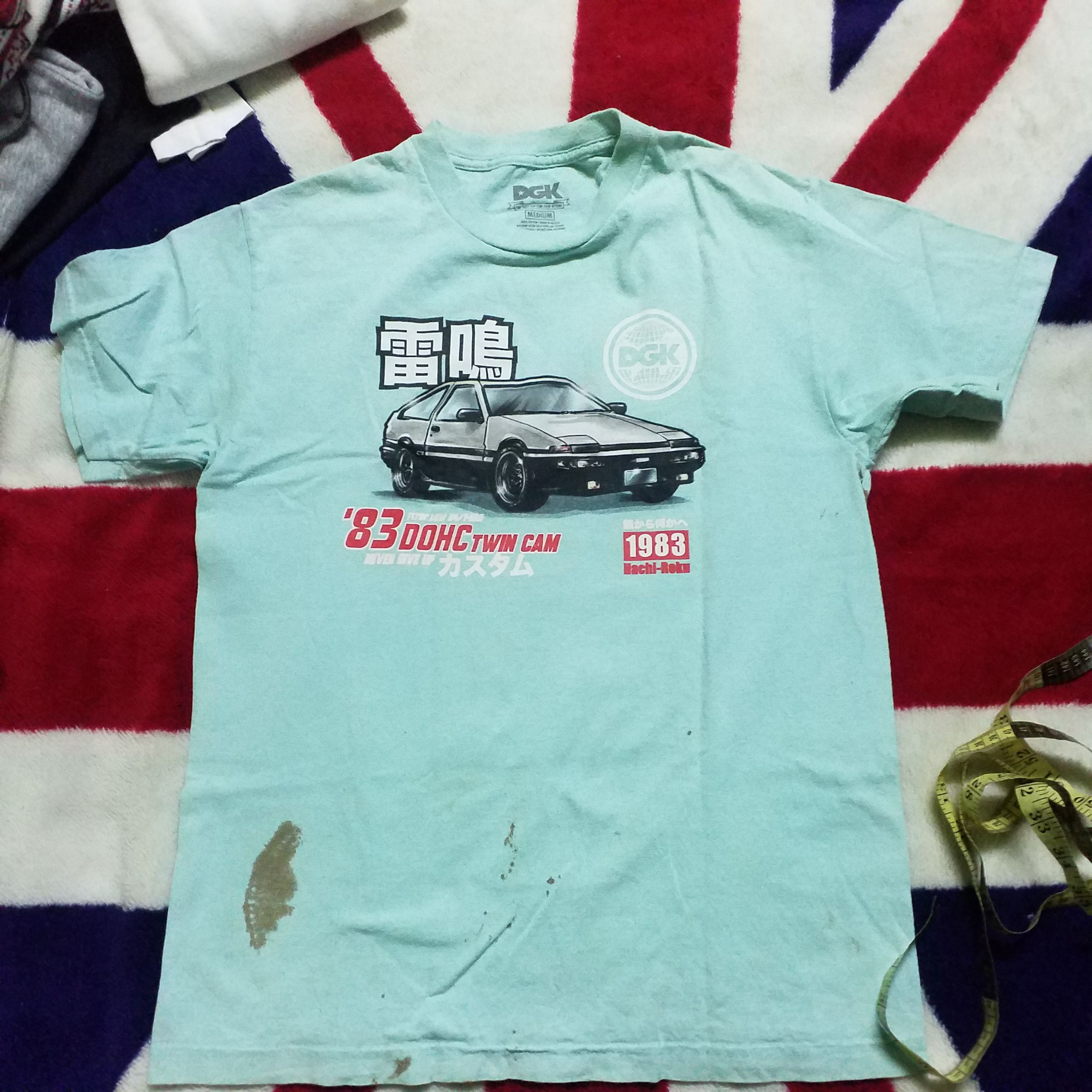 DGK INITIAL D DRIFT CAR JAPAN MOVIE LEGEND OF CAR DIRTY SHIRT Size US M / EU 48-50 / 2 - 1 Thumbnail