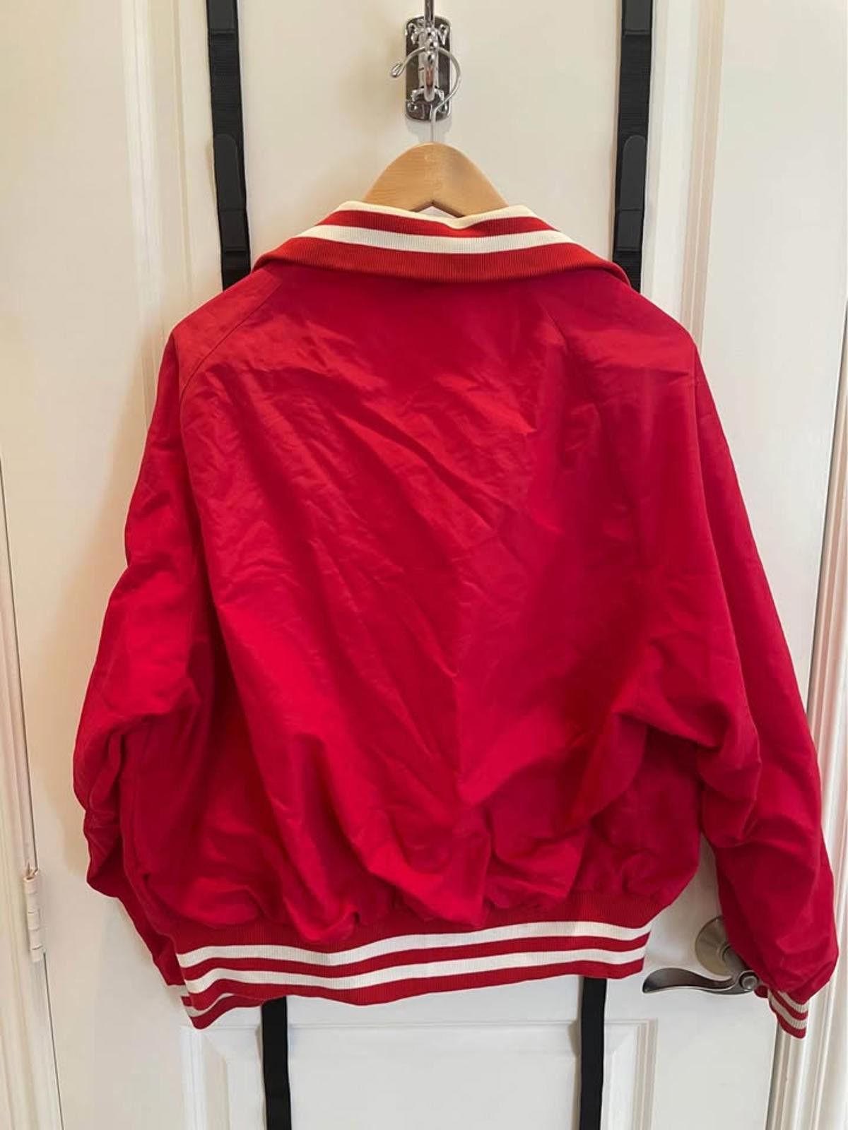 Designer Vintage 1983 King Louie VFW Red Satin Jacket - Made in USA Size US L / EU 52-54 / 3 - 5 Thumbnail