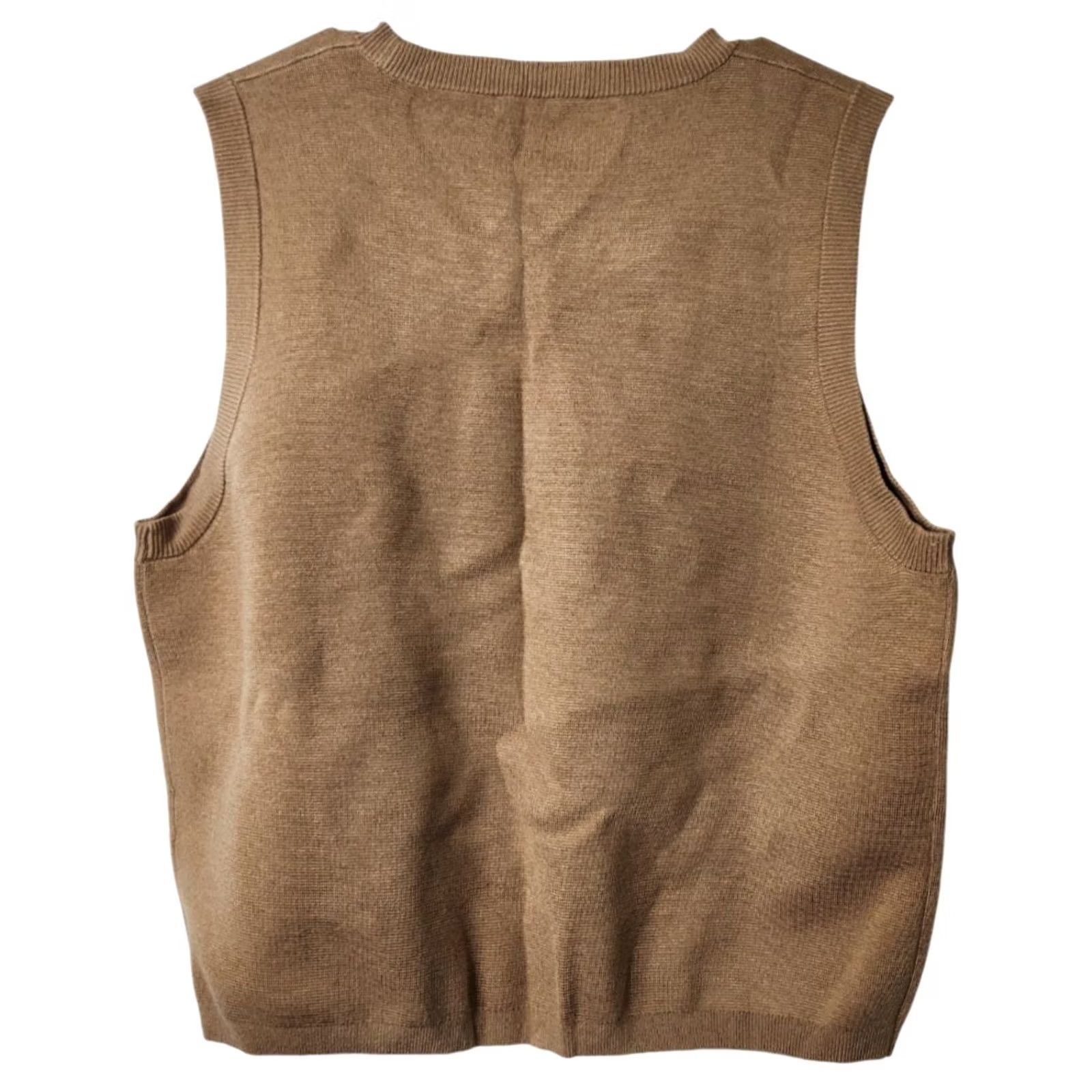 J.Crew VINTAGE J.CREW Womens XL Sweater Shell Pullover Sleeveless Tencel Lyocell Brown Size XL / US 12-14 / IT 48-50 - 2 Thumbnail