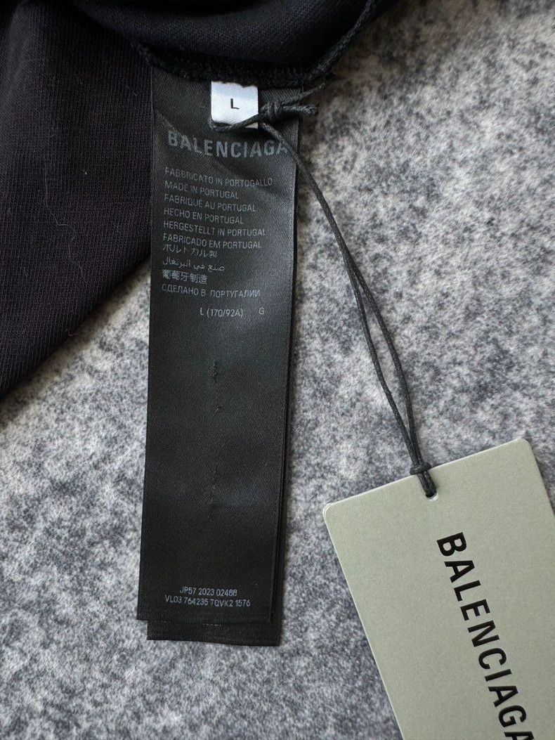 Balenciaga Balenciaga Black Love WiFi Signal Short Sleeve Size US L / EU 52-54 / 3 - 4 Thumbnail