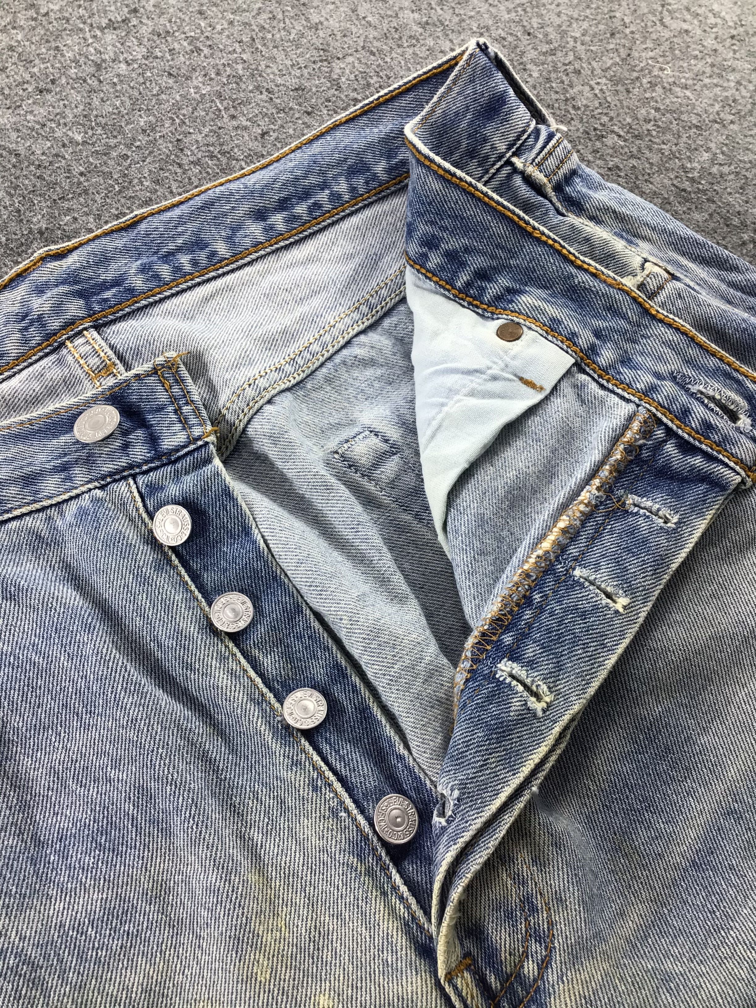 Levi's × Vintage Vintage 90s Levis 501 Jeans-JM346 Size US 35 - 7 Thumbnail
