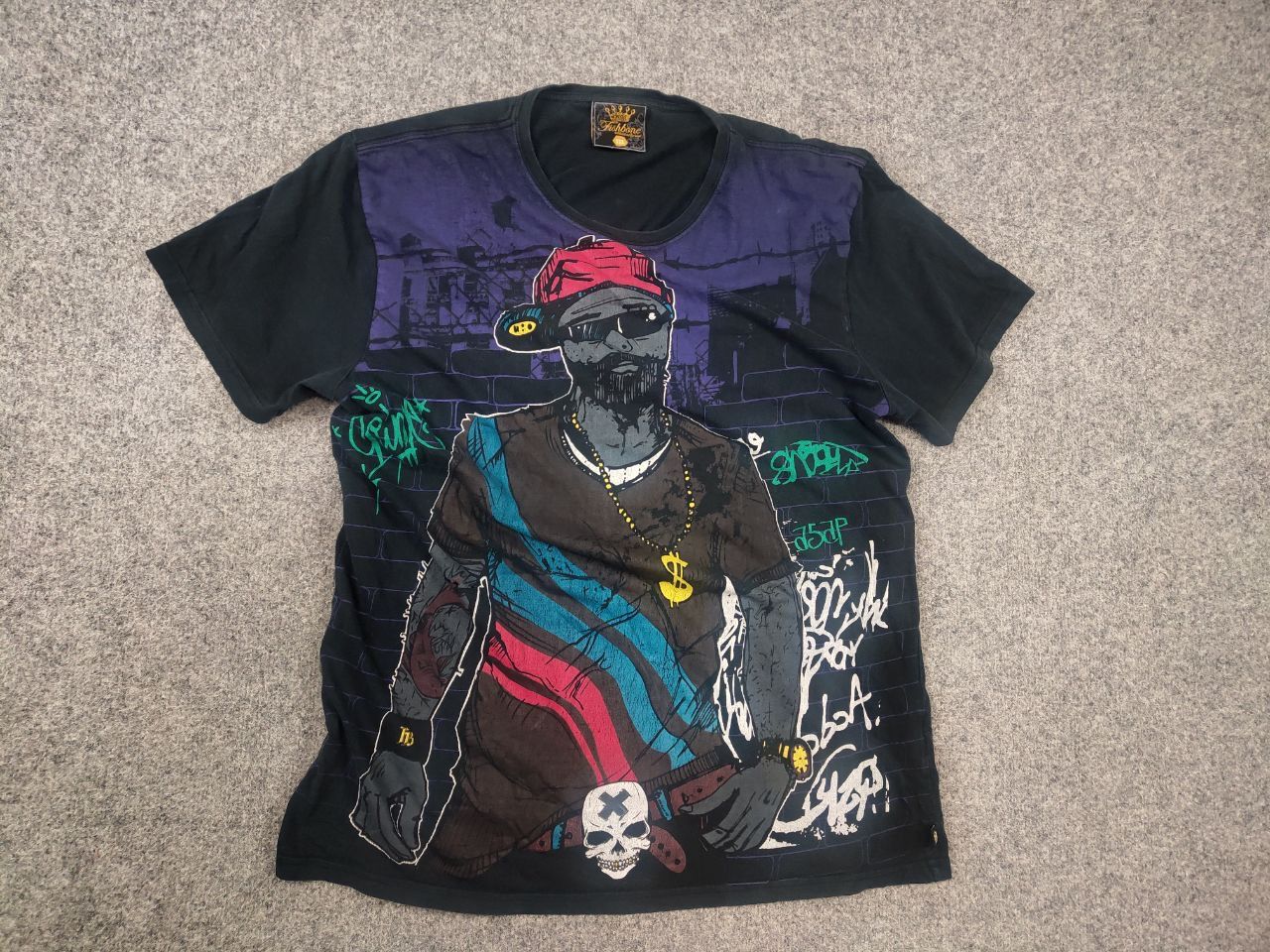 Vintage Vintage Y2K Fishbone hip hop Big graphic print T Shirt Tee Size US XL / EU 56 / 4 - 6 Thumbnail