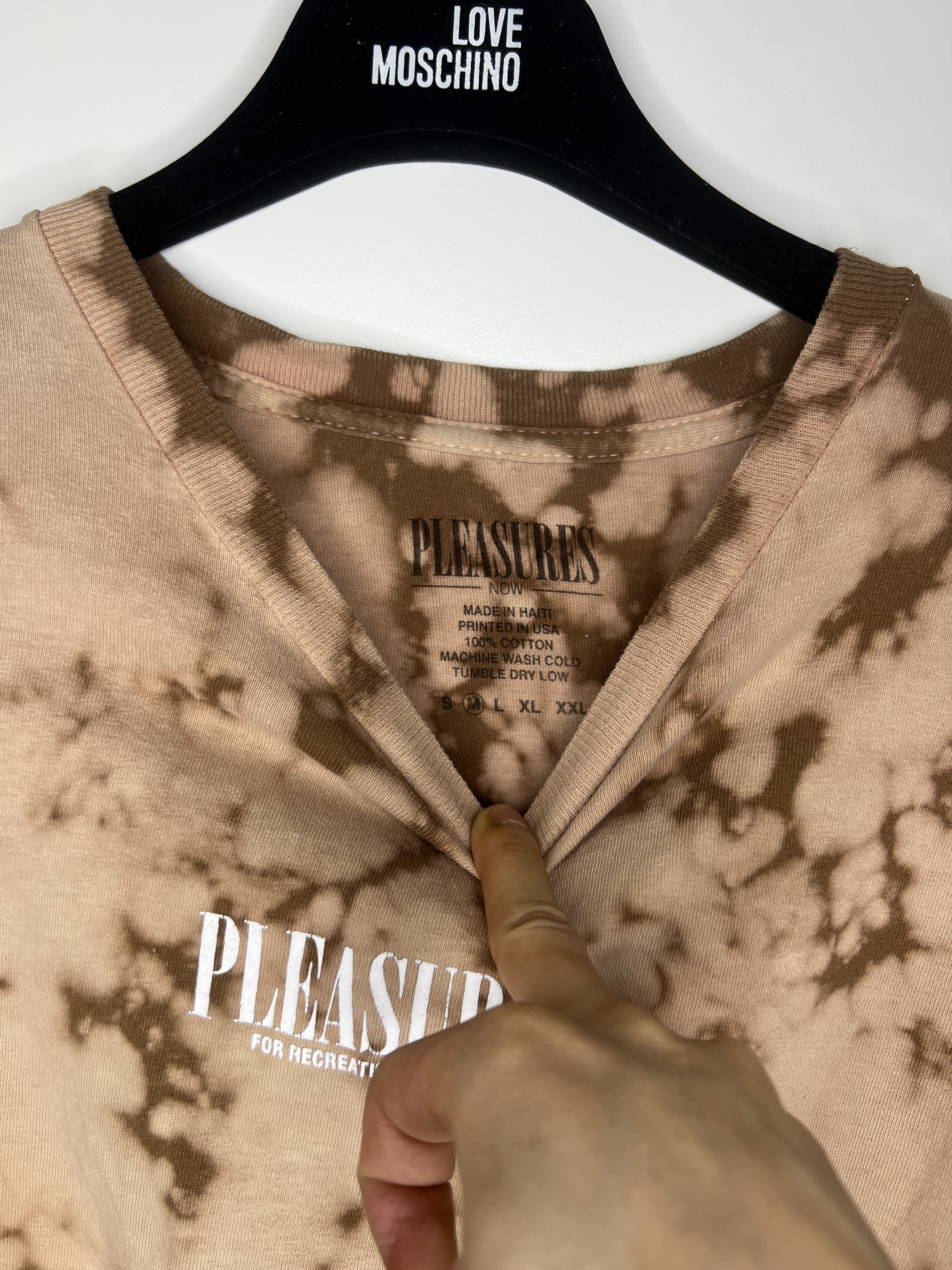 Pleasures Petri dish Crystal Cities Back Brown Pink Marble Tie Dye Tee Size US M / EU 48-50 / 2 - 4 Thumbnail