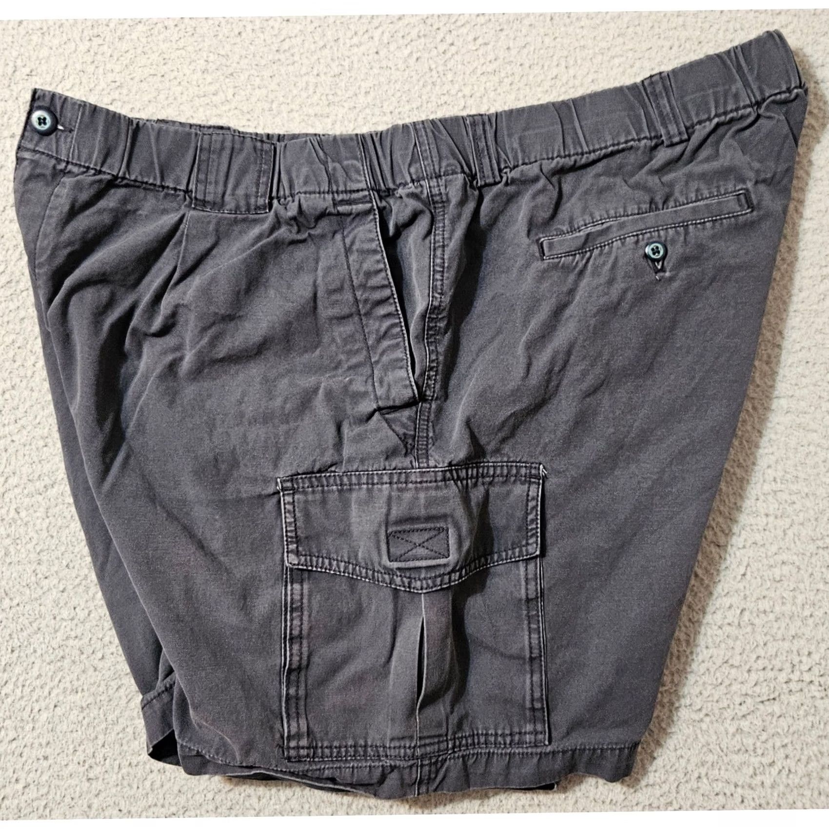 Tommy Bahama Tommy Bahama Shorts Mens Big 2X Blue 2XLB Relax Cargo Elastic Waist Drawstring Cotton Size US 39 - 2 Thumbnail