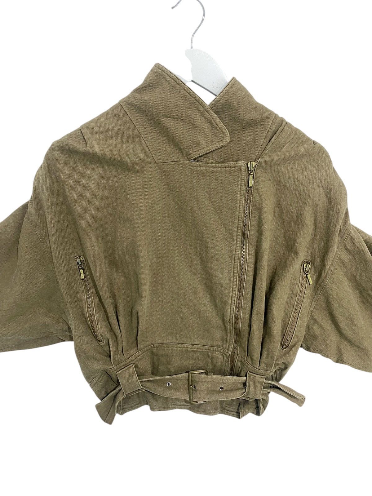 Vintage Rare Vintage Elle Christine Biker Cropped Bomber Jacket Size US S / EU 44-46 / 1 - 4 Thumbnail