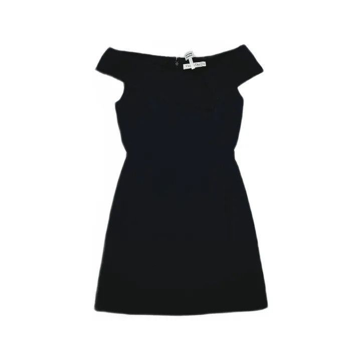Dior Dior Black Solid Color Dress 0079-2507 Size S / US 4 / IT 40 - 2 Thumbnail