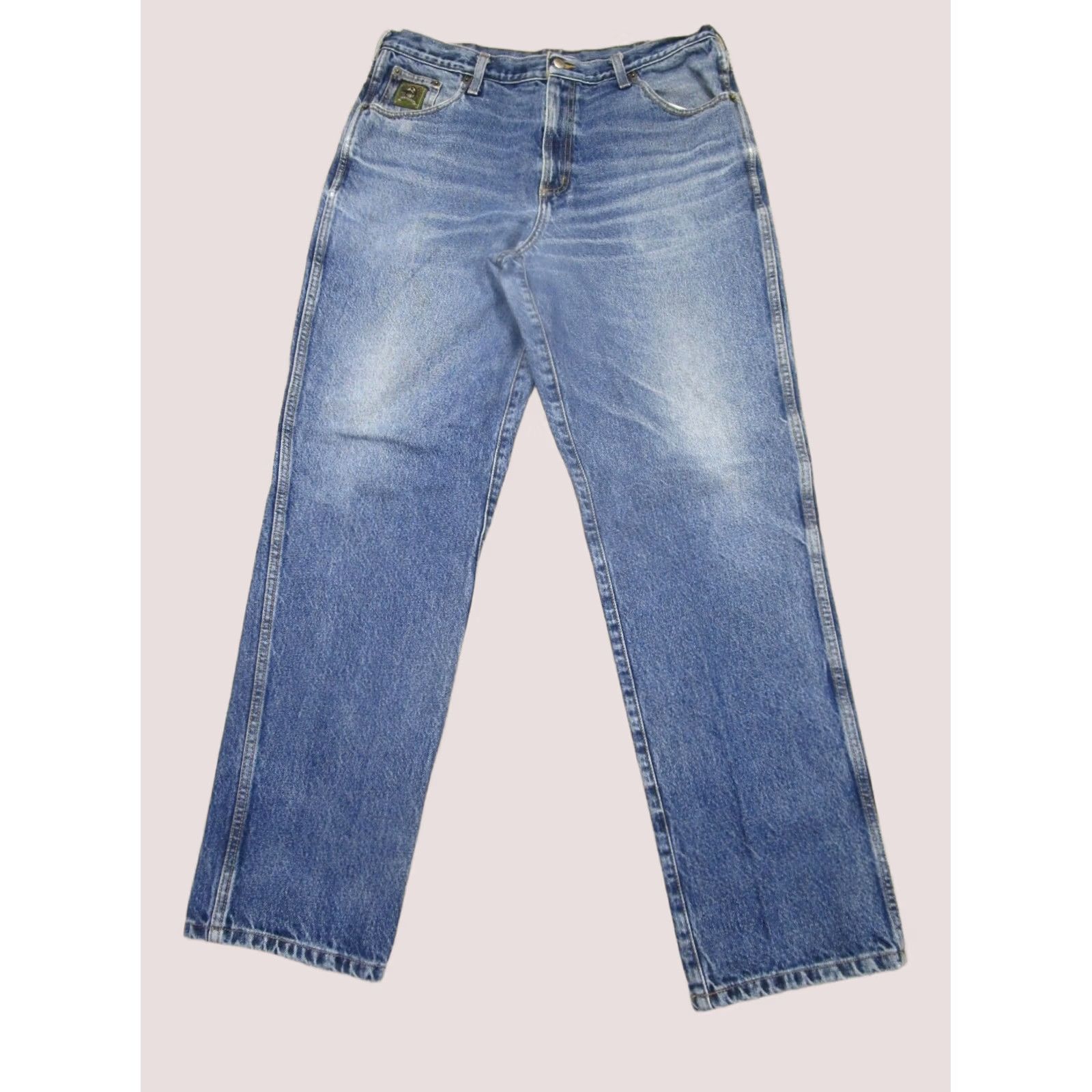 Denime Cinch Jeans Men 36x34 Blue Tapered Western Pants Dark Wash Denim Faded Rodeo Shirt Size US 36 / EU 52 - 1 Thumbnail