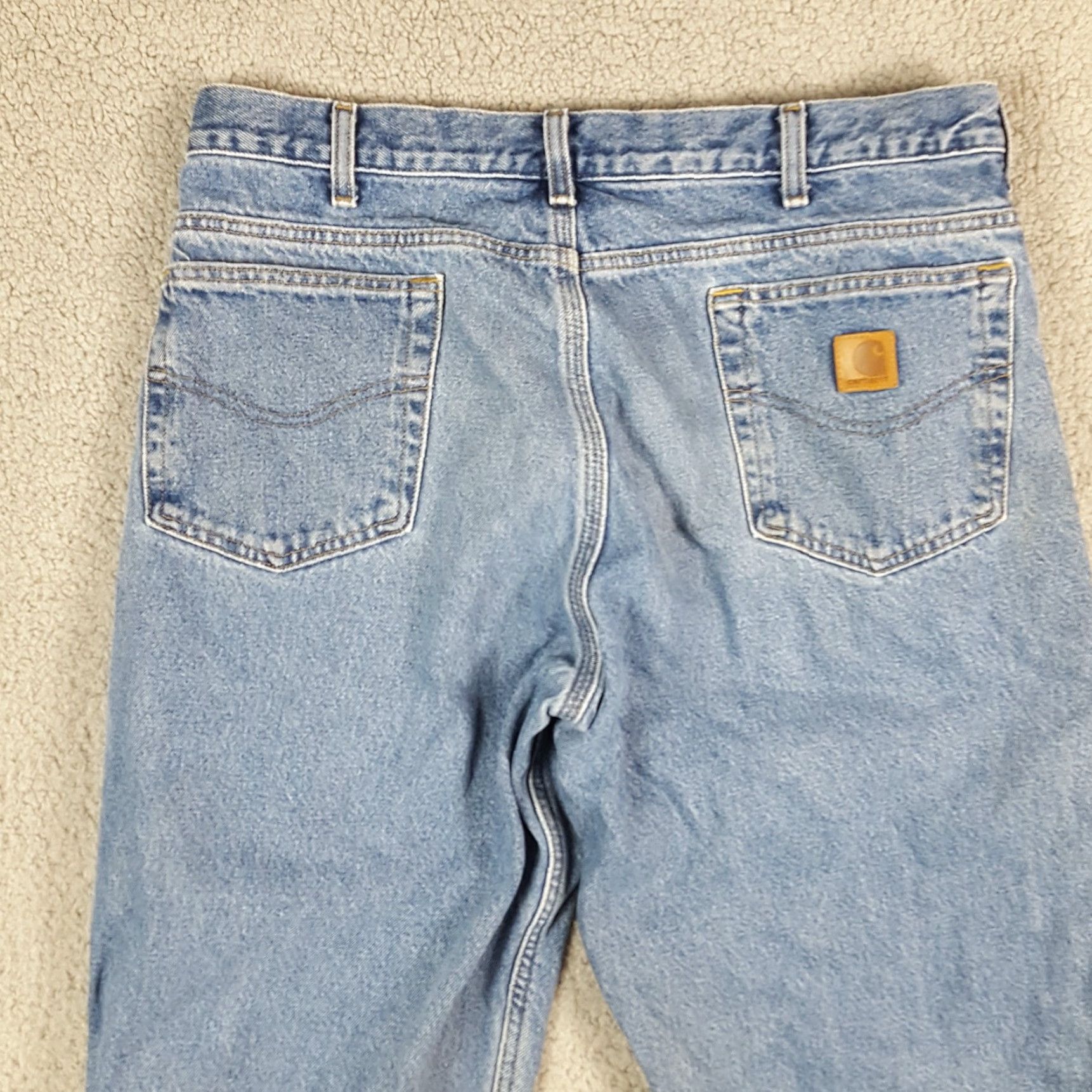 Carhartt VINTAGE Carhartt Men's Denim Work Jeans 36x30 Medium Wash Blue 90s 00s Retro Western Casual Size US 36 / EU 52 - 6 Thumbnail