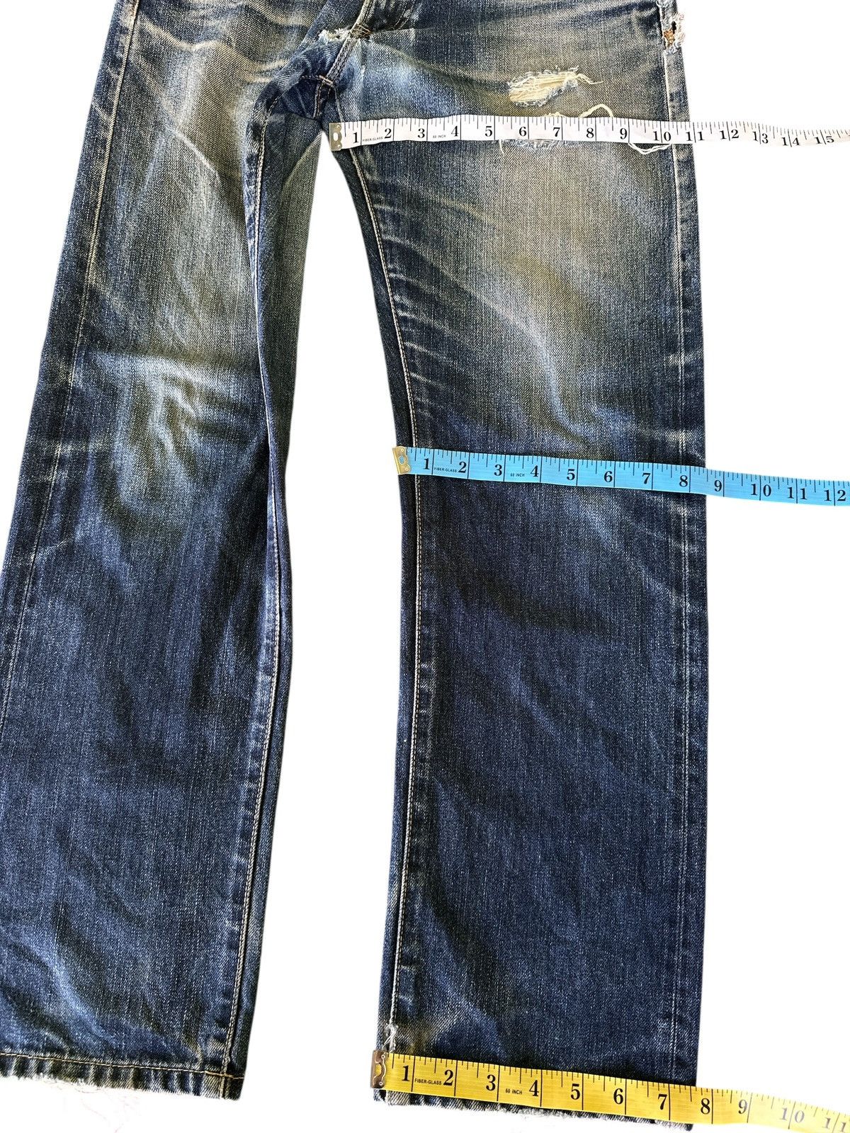 Japanese Brand Distress Uniqlo Selvedge 32x37 . Size US 32 / EU 48 - 5 Thumbnail