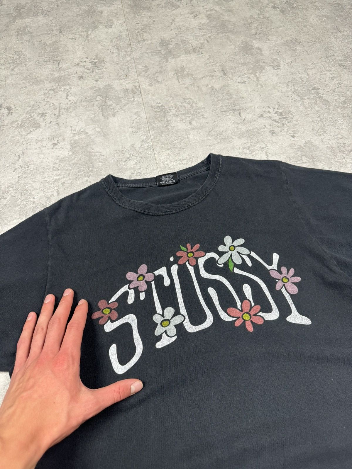 Stussy Stussy Flower T-Shirt Big Logo Size M Size US M / EU 48-50 / 2 - 4 Thumbnail