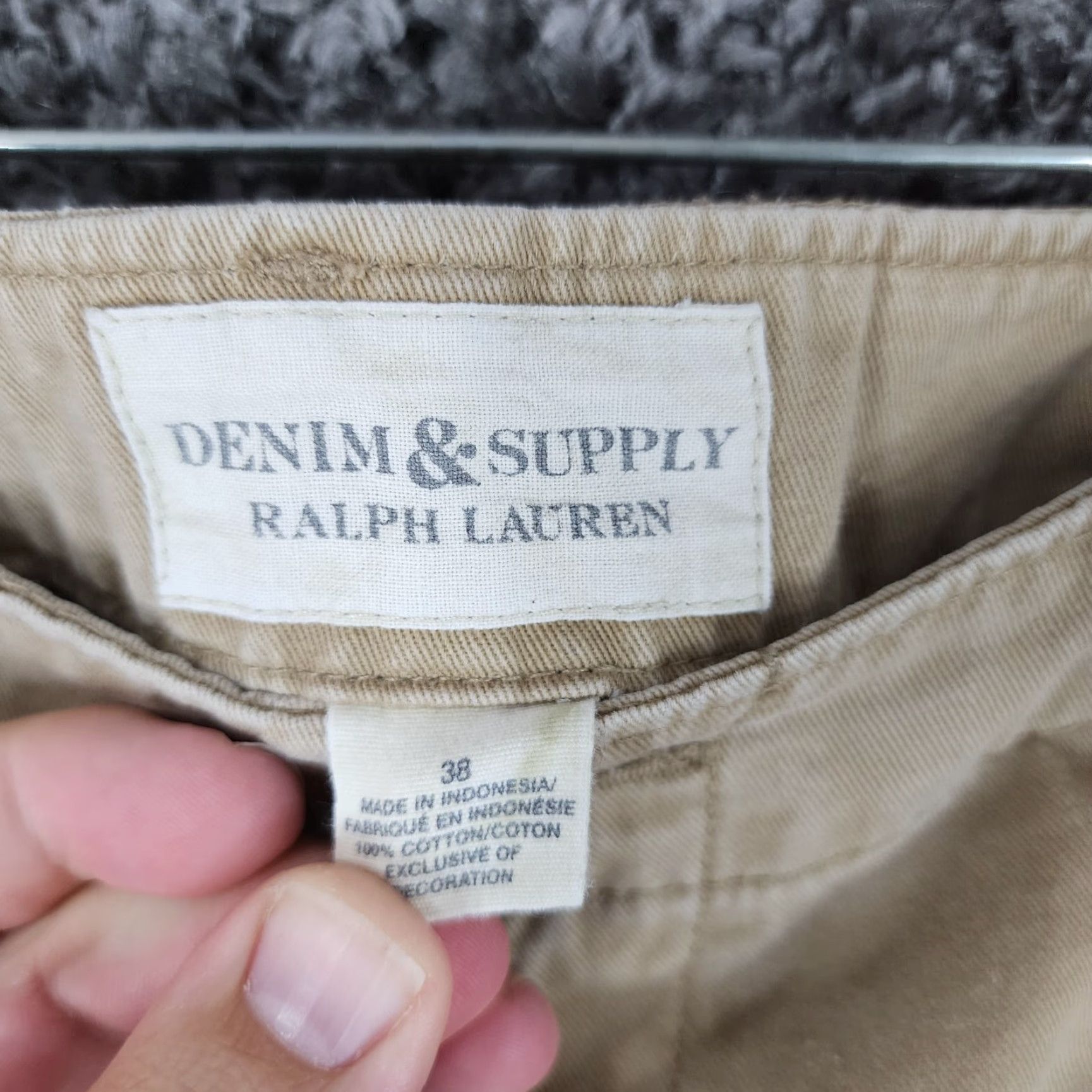 Ralph Lauren RALPH LAUREN Men's Cargo Shorts Size 38 Beige Cotton Heavy Durable Size US 38 / EU 54 - 3 Thumbnail