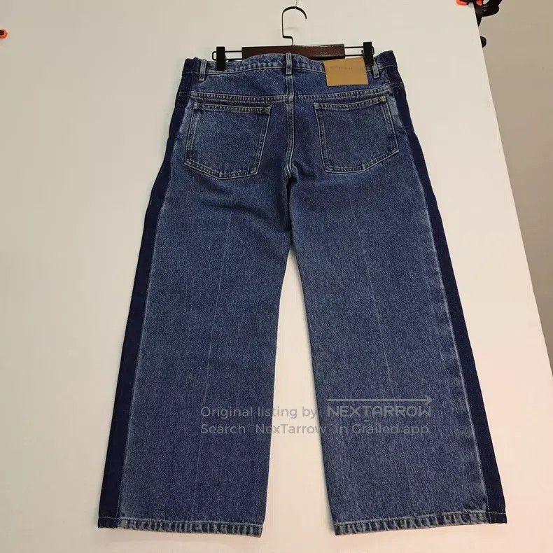 Balenciaga Balenciaga Color Block Denim Pants, Size 38 Size US 38 / EU 54 - 2 Thumbnail