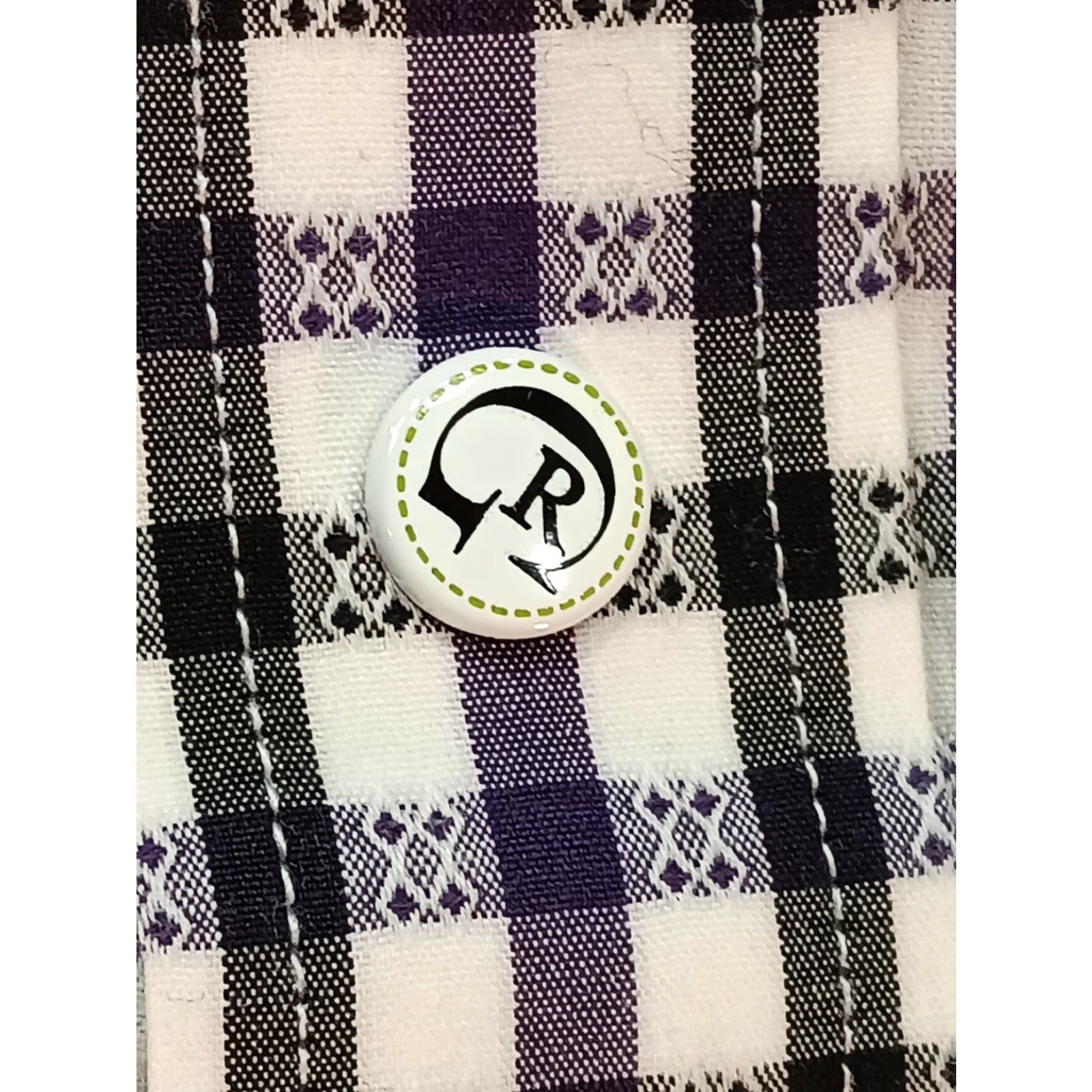 Robert Graham Robert Graham Shirt Mens 44 Purple Black Plaid Long Sleeve Flip Cuff Button-Up Casual Party/Cocktail Travel Size US XXL / EU 58 / 5 - 7 Thumbnail