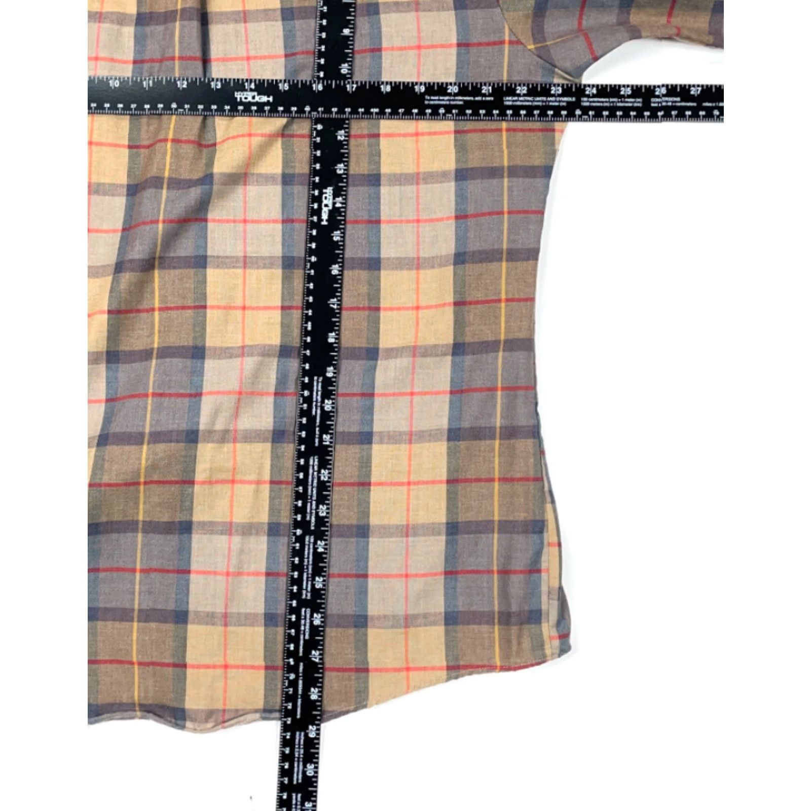 Vintage VINTAGE Par Four Shirt Adult Large Brown Plaid Lightweight 90s Button-Front Casual Workwear Mens Size US L / EU 52-54 / 3 - 6 Thumbnail
