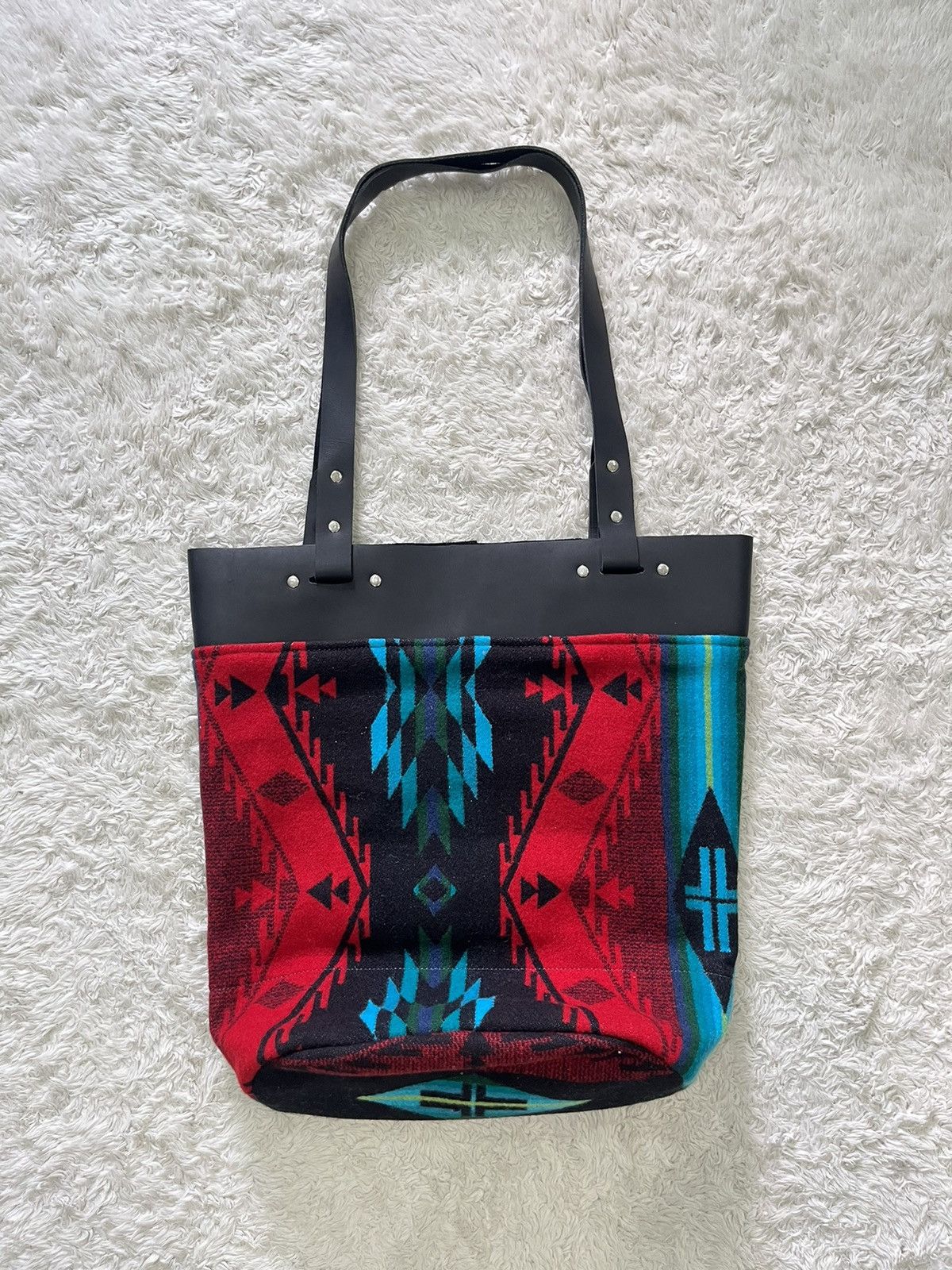 Pendleton × Vintage tarboo "discontinued brand" aztec navajo large tote bag Size ONE SIZE - 1 Thumbnail