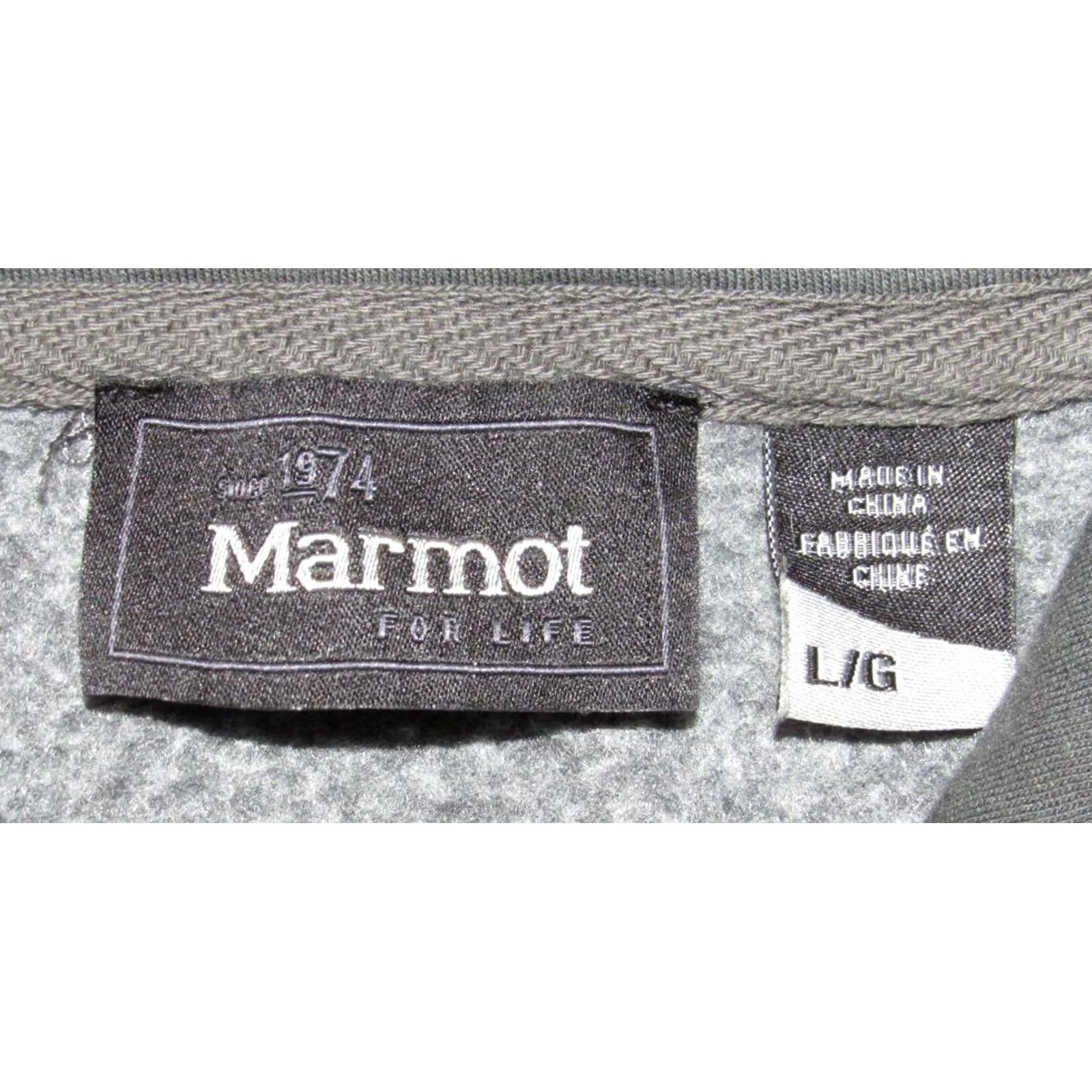 Marmot MARMOT Grey Hoodie Pullover Sweatshirt Large L Mens Hoodies Sweatshirt Gray 60% Cotton 40% Polyester Pullover Casual Size US L / EU 52-54 / 3 - 3 Thumbnail