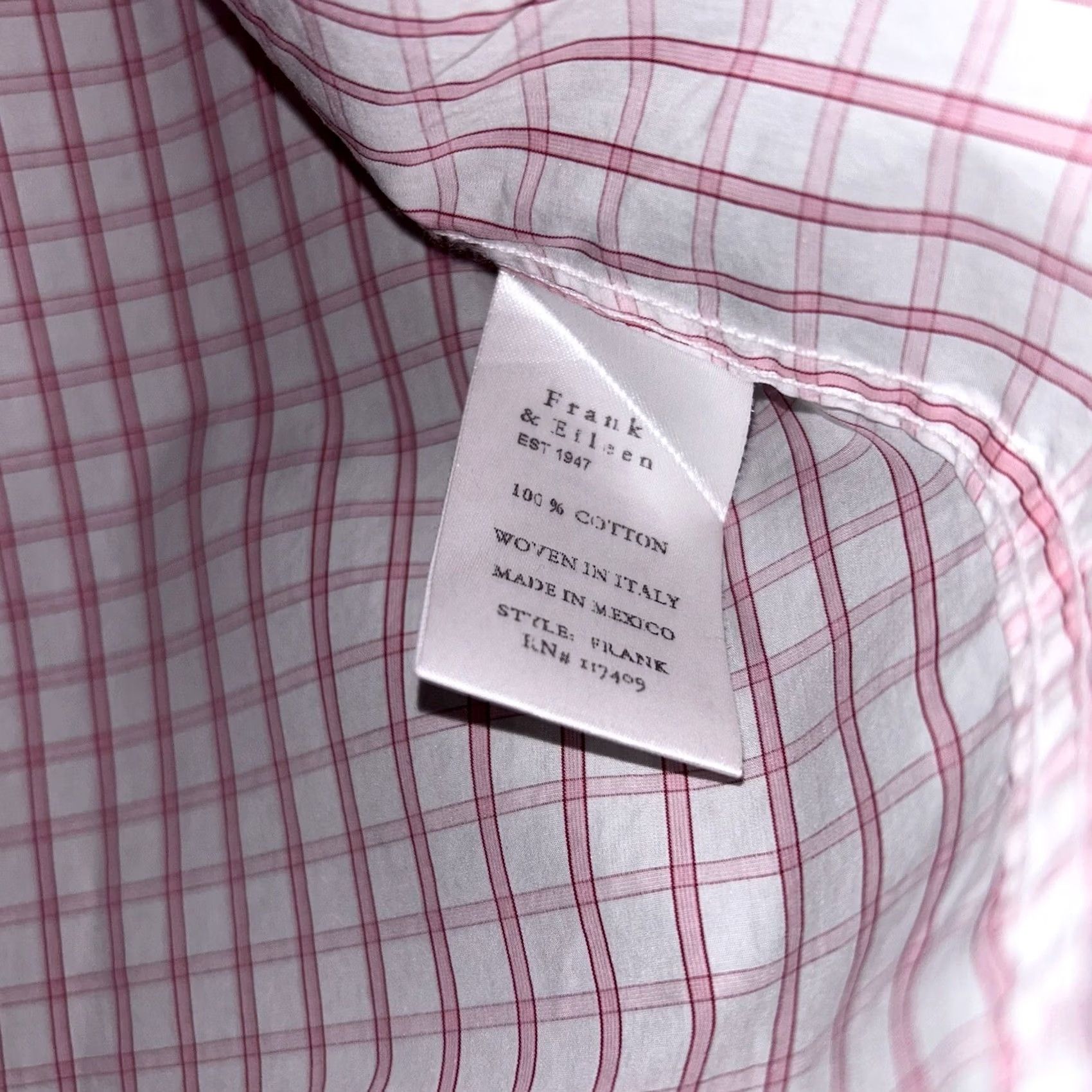 Frank & Eileen Frank & Eileen Button Up Plaid Blouse White + Pink Top Women’s Medium Size M / US 6-8 / IT 42-44 - 4 Thumbnail