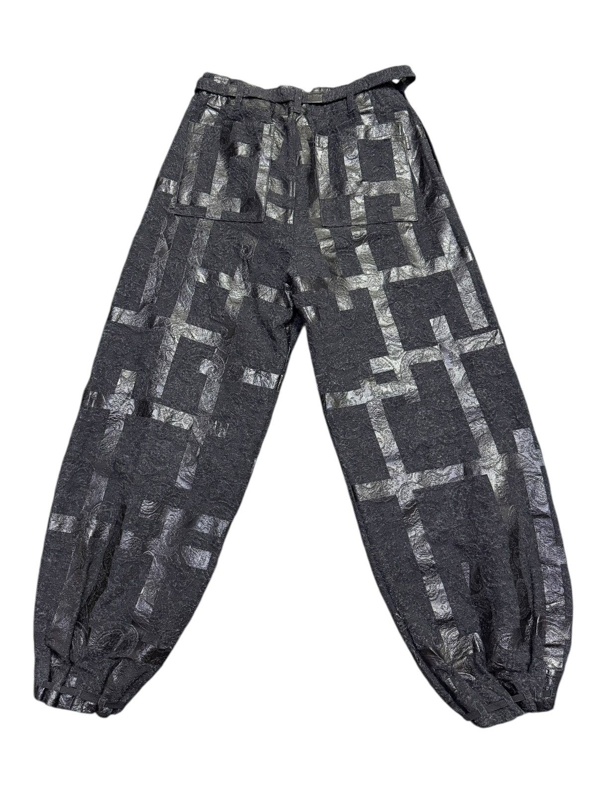 SOU SOU Sou Sou Enyu-baki Fence Double Sabi Ink Black Wide Baggy Size US 34 / EU 50 - 7 Thumbnail